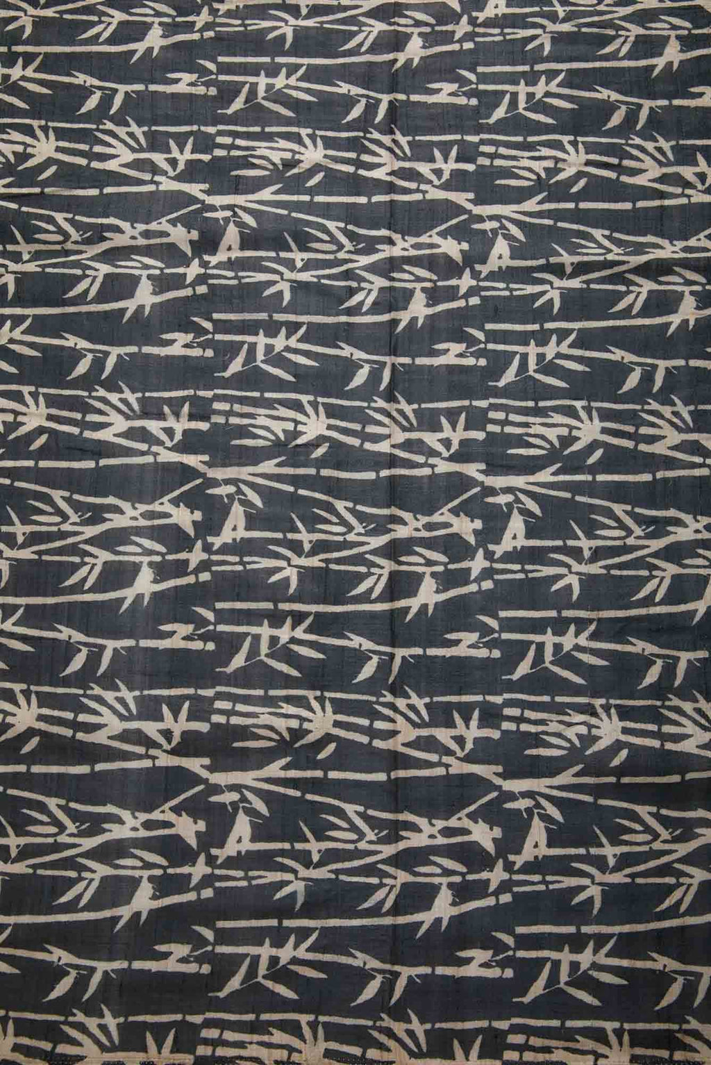 Black Tussar Silk Dress Material