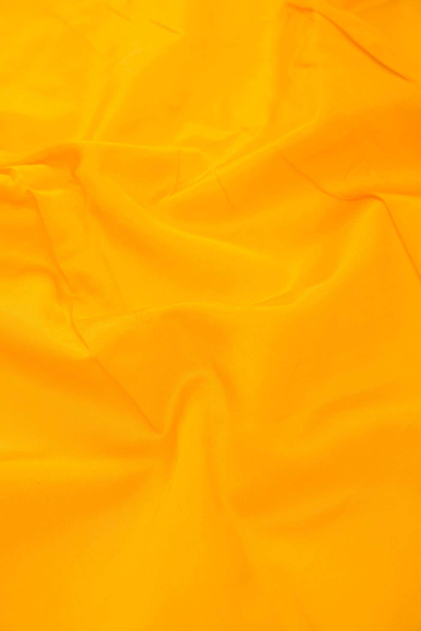Yellow Chanderi Silk Dress Material