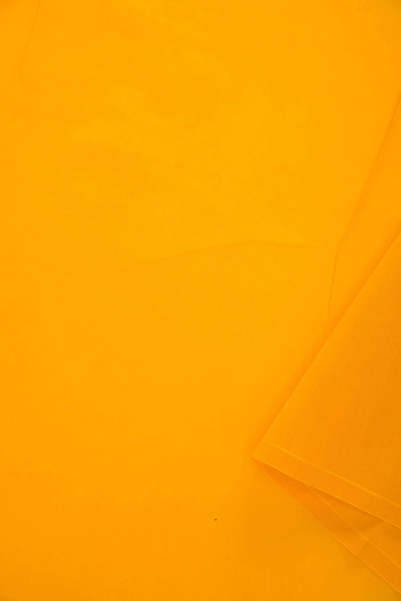 Yellow Chanderi Silk Dress Material