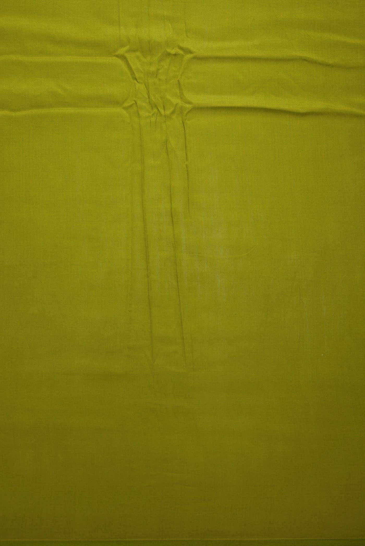 Green Chanderi Silk Dress Material