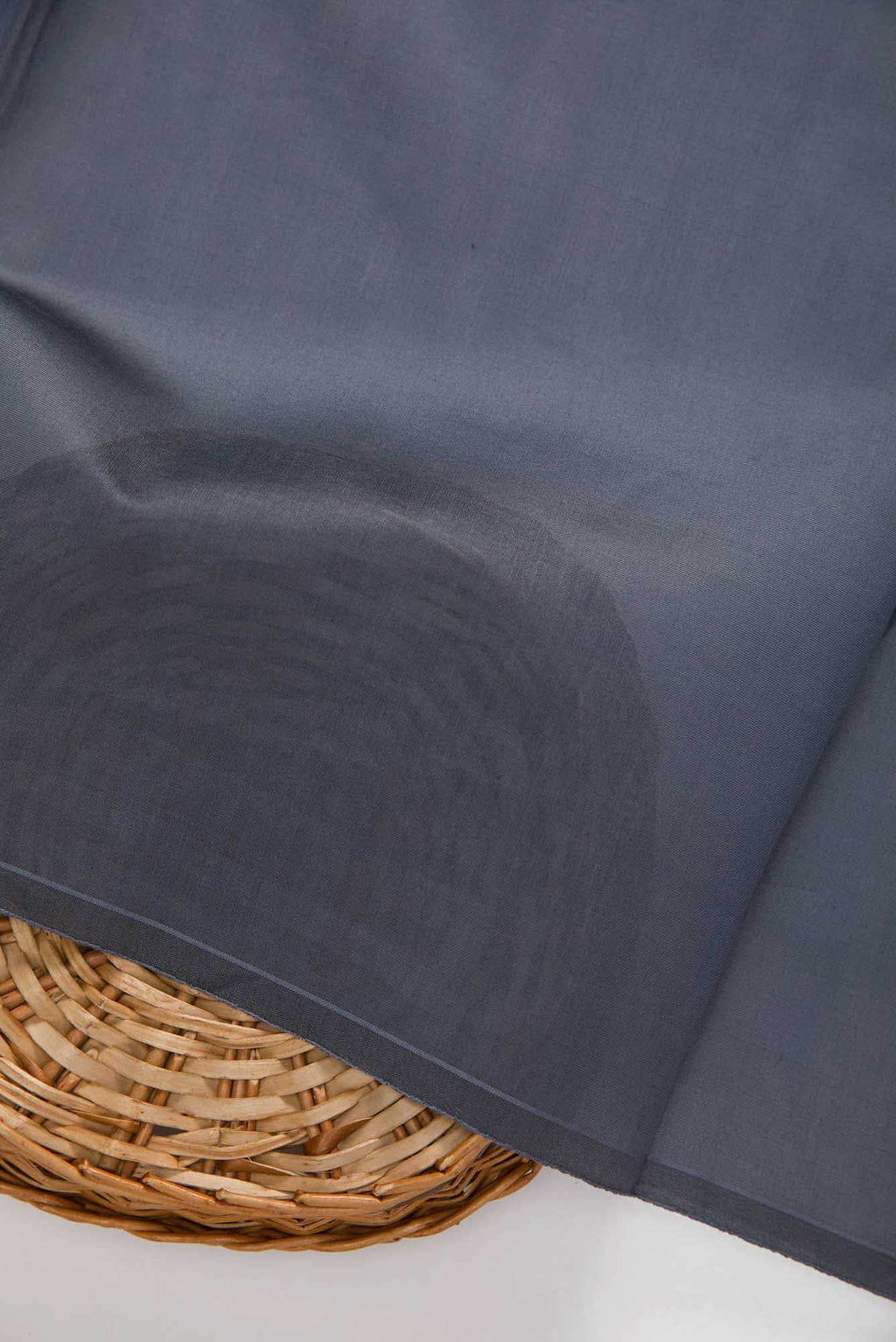 Grey Chanderi Silk Dress Material