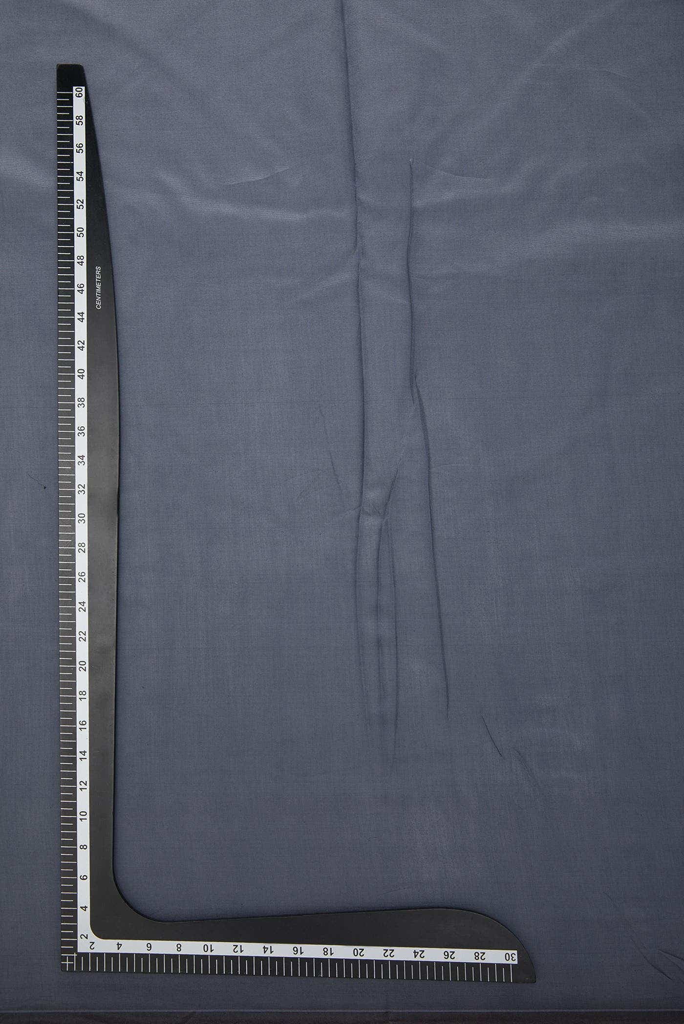 Grey Chanderi Silk Dress Material