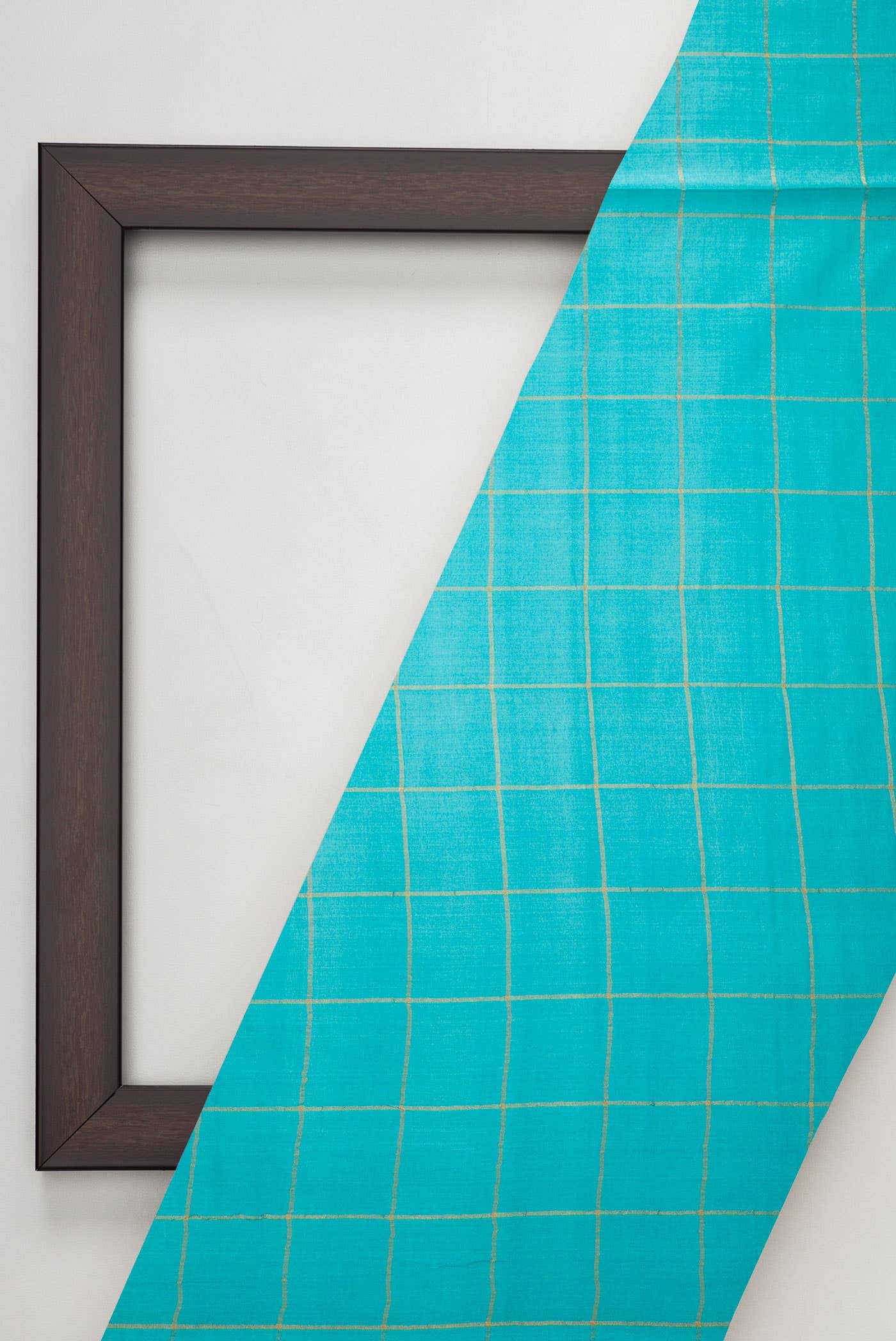 Sky Blue Tussar Silk Dress Material