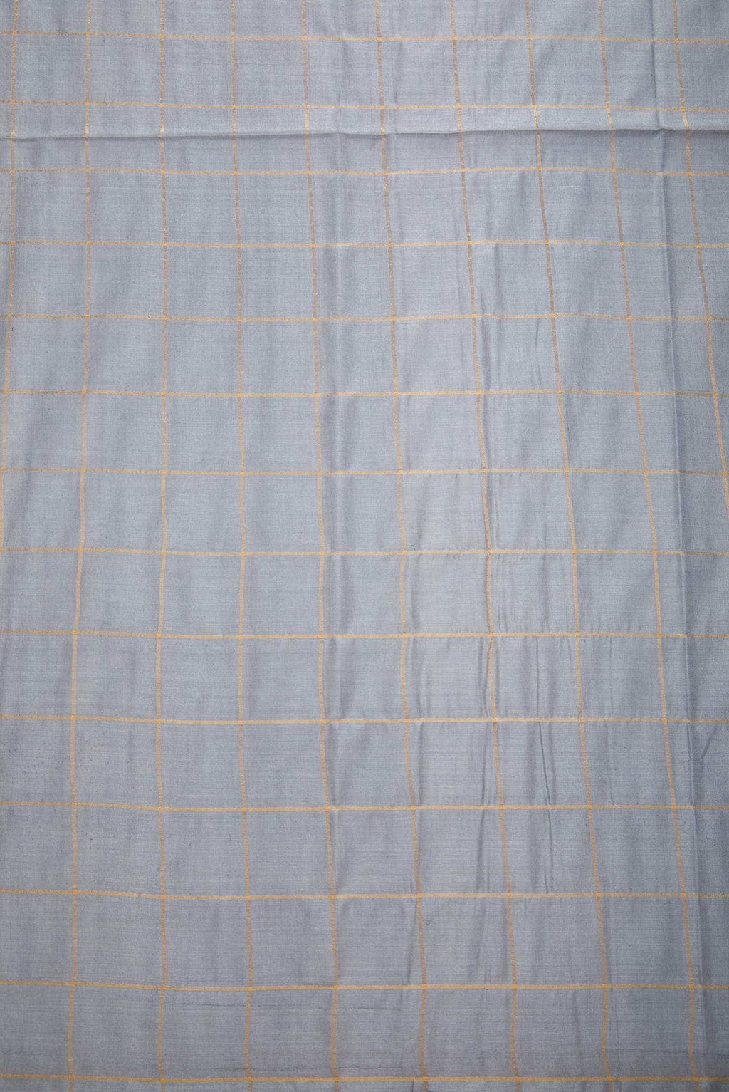 Grey Tussar Silk Dress Material
