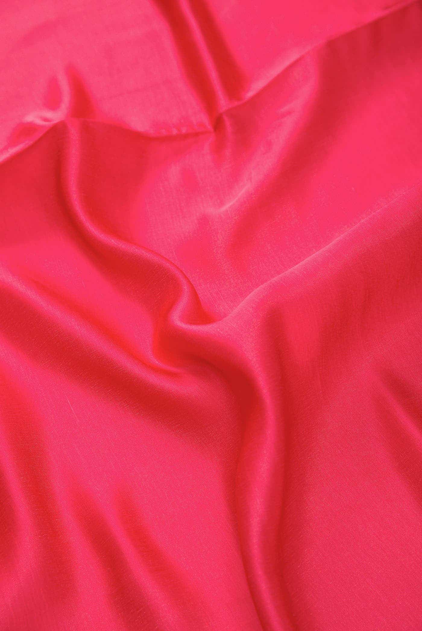 Dark Pink Satin Silk Dress Material