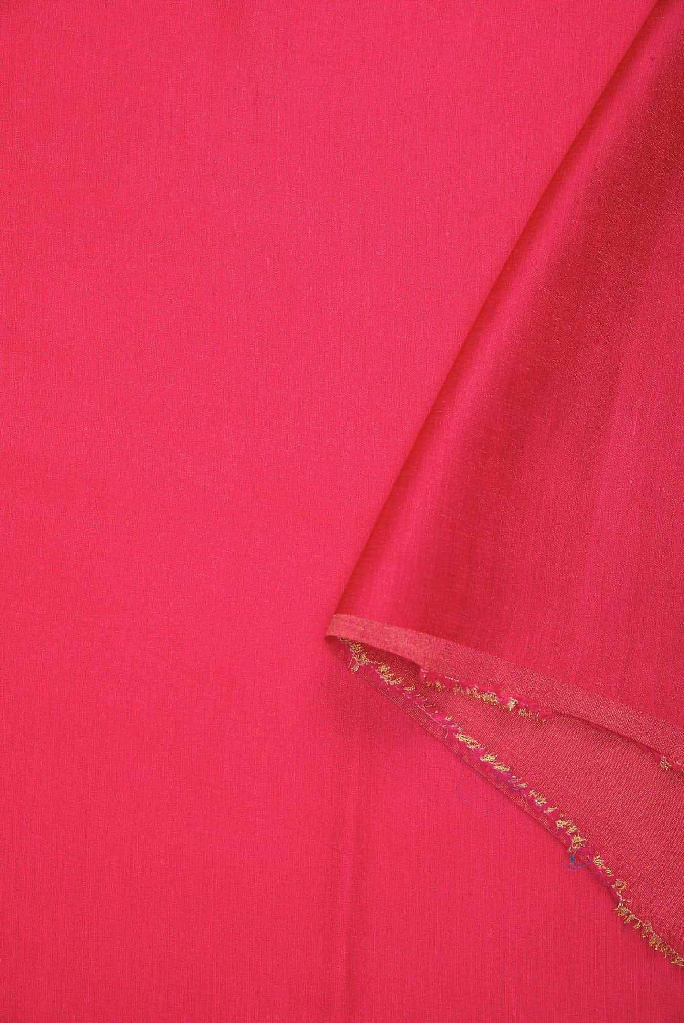 Dark Pink Satin Silk Dress Material