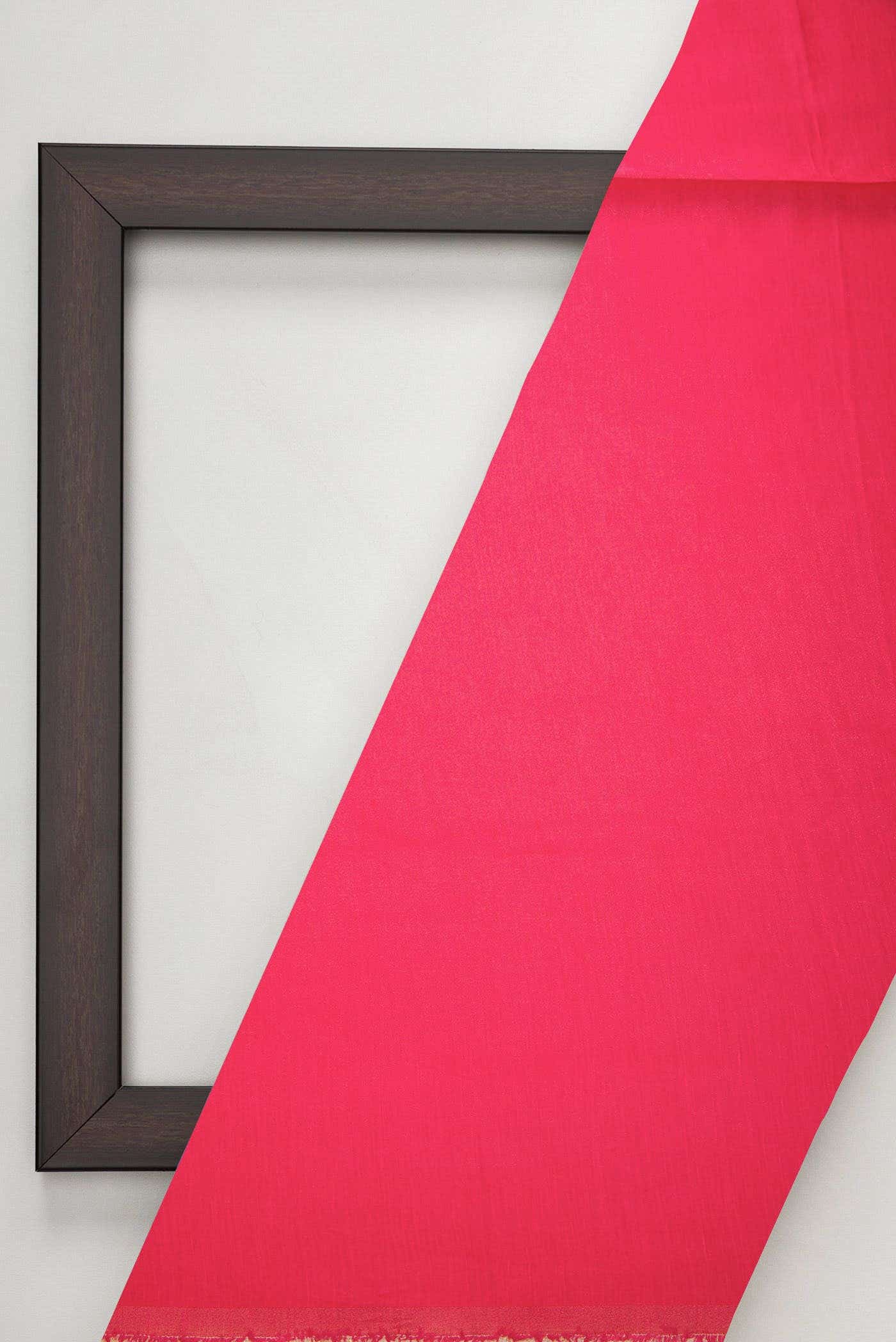 Dark Pink Satin Silk Dress Material