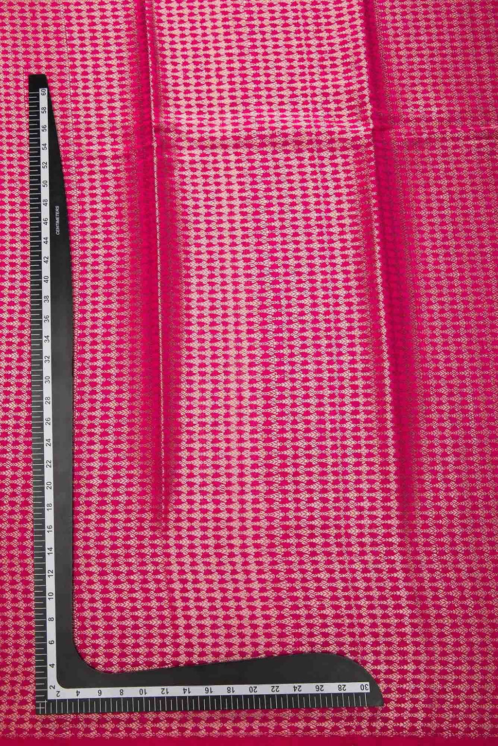 Dark Pink Banarasi Silk Dress Material