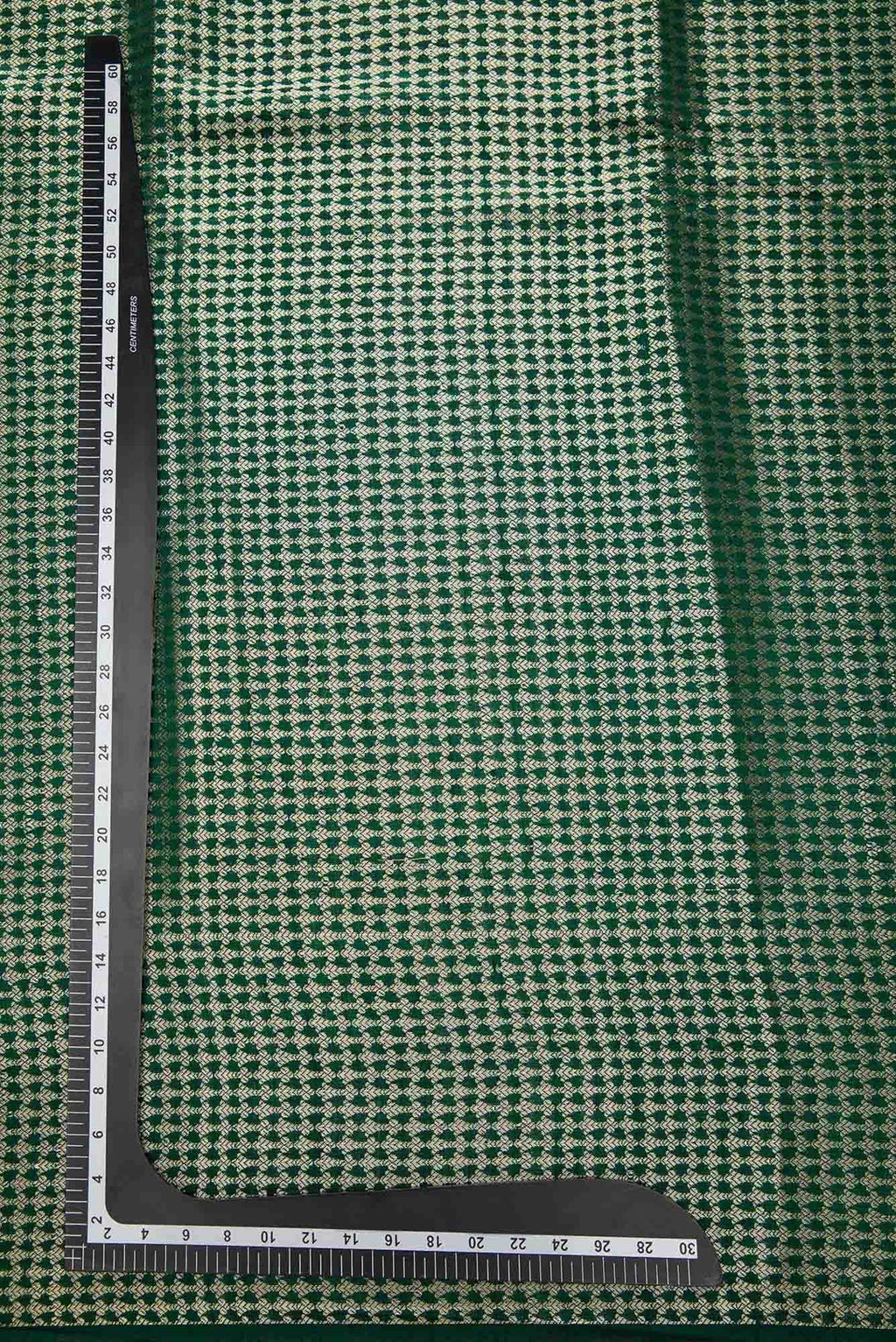 Green Banarasi Silk Dress Material
