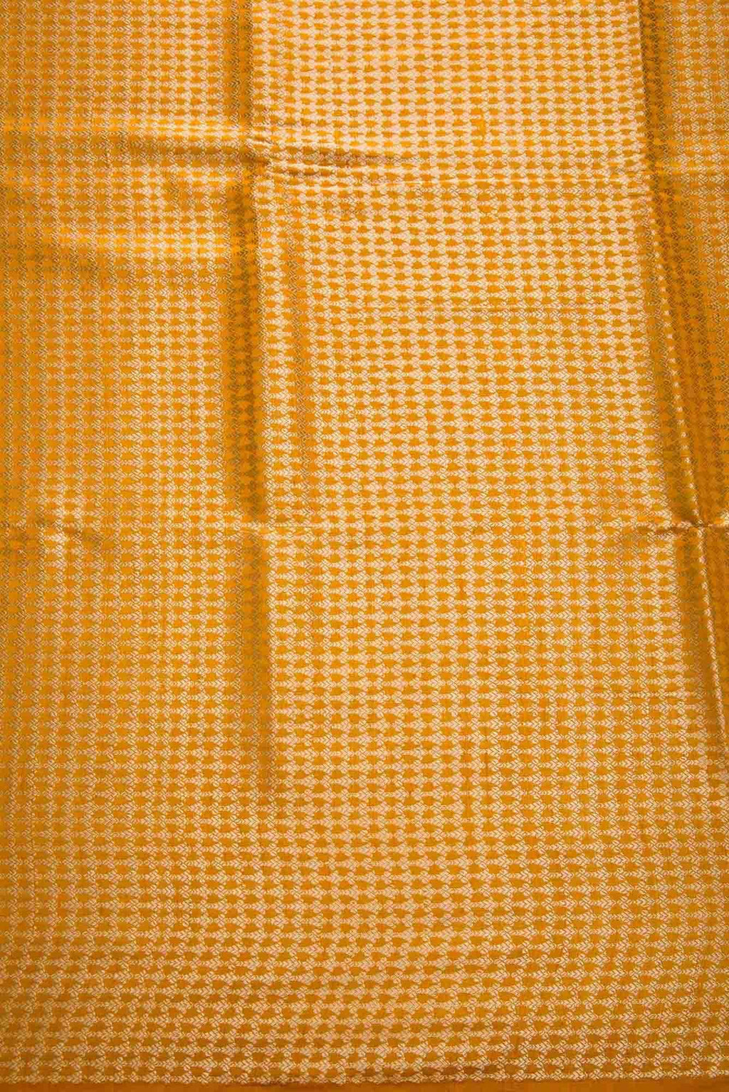 Mustard Banarasi Silk Dress Material