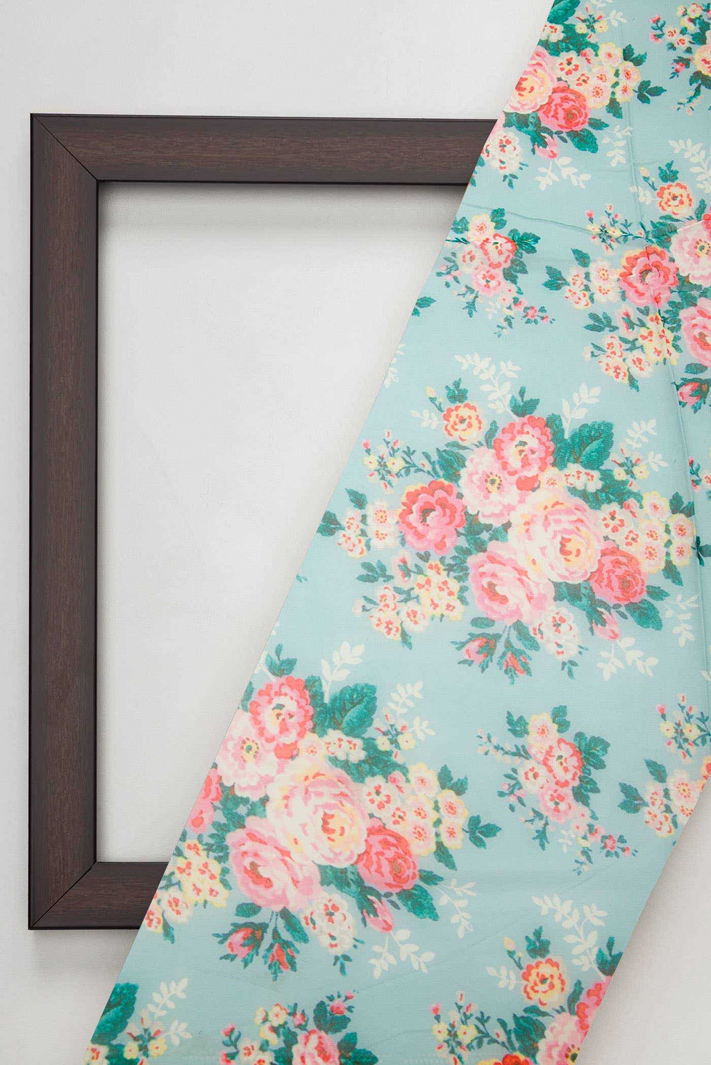 Blue Blended Georgette Dress Material