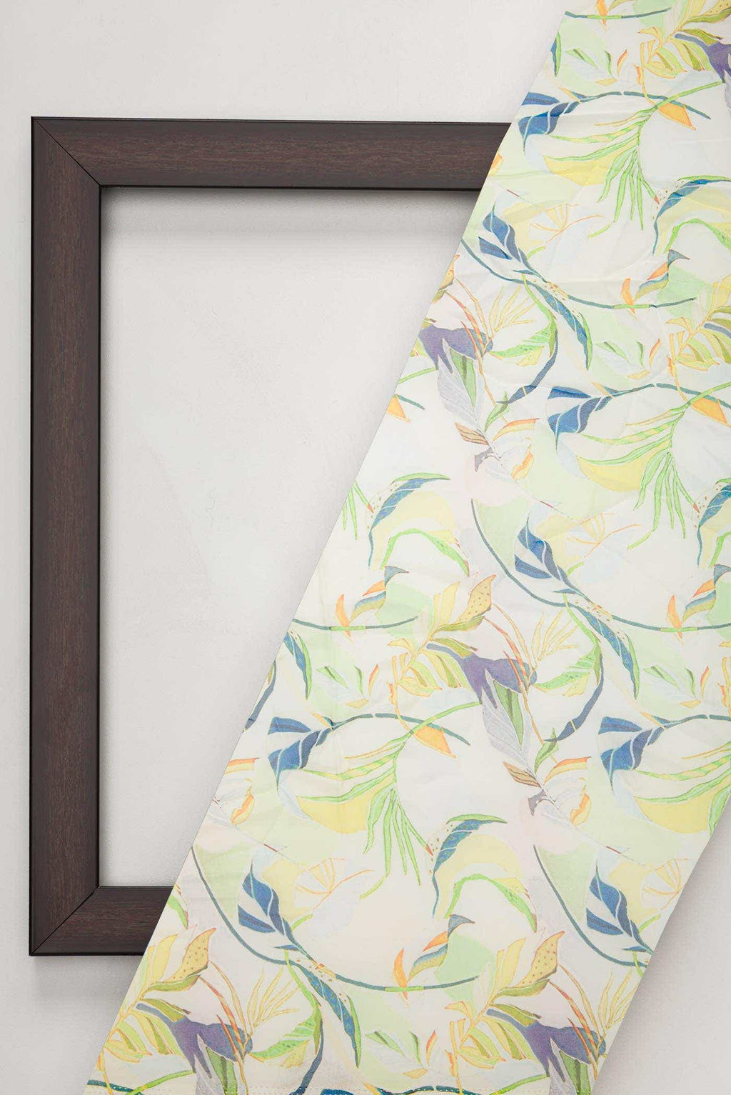 Off White Blended Georgette Dress Material