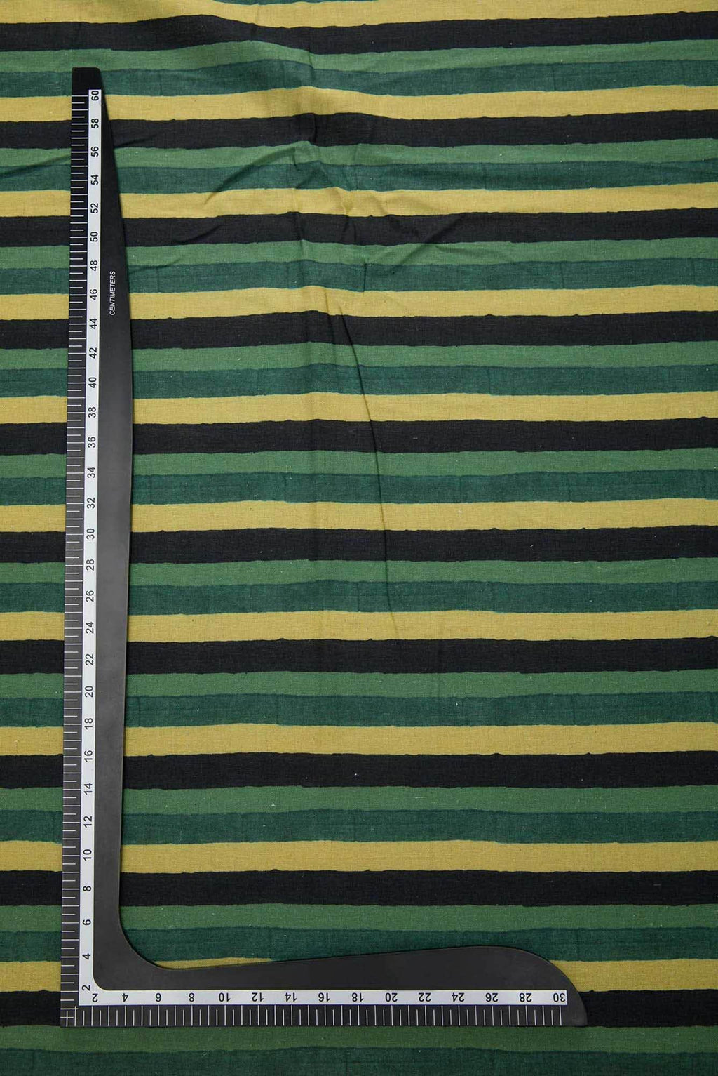 Black and Green Cotton Dress Material