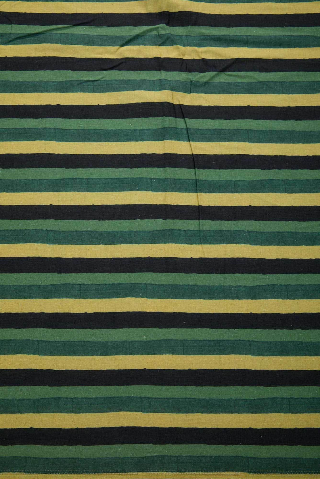 Black and Green Cotton Dress Material