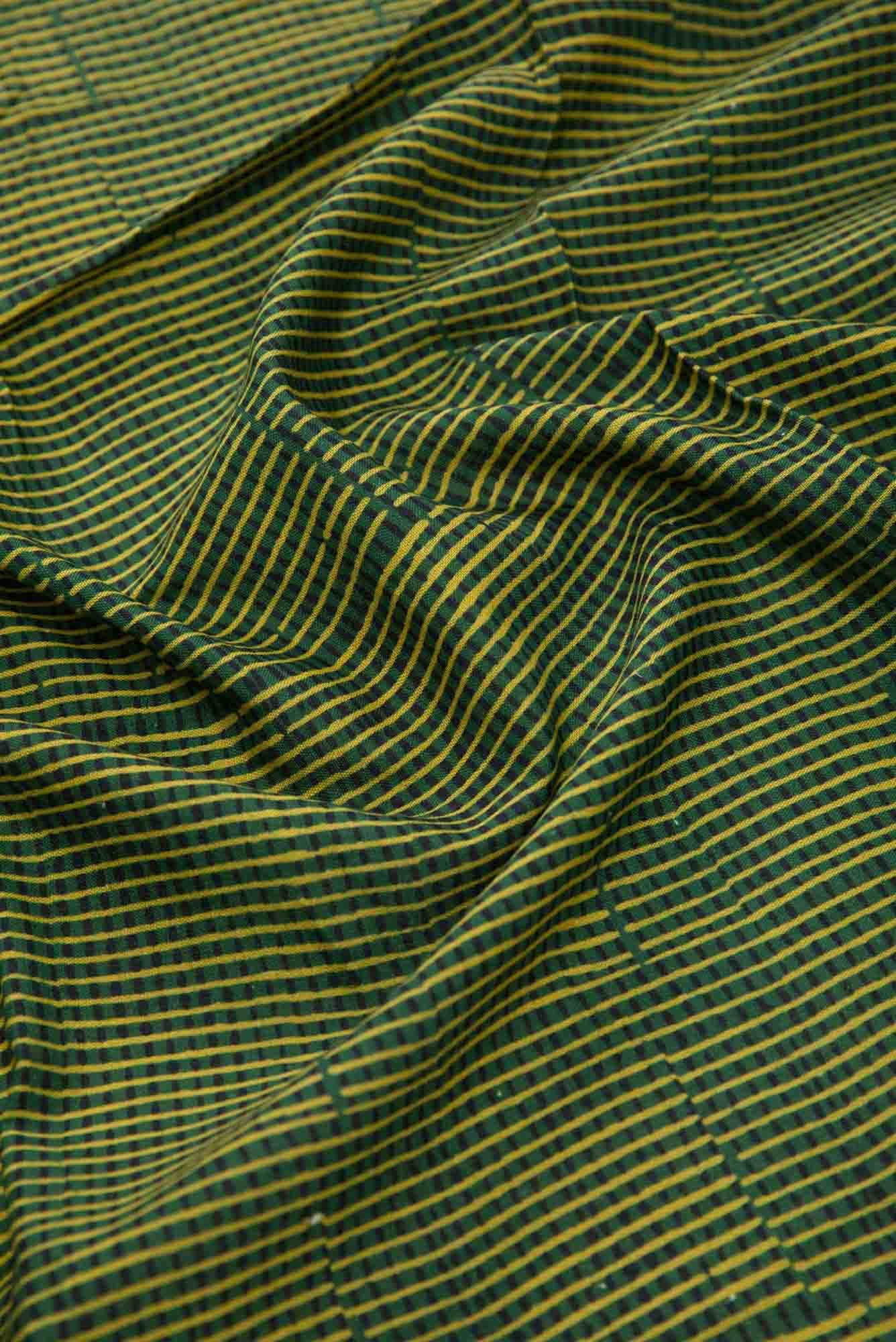Green Cotton Dress Material