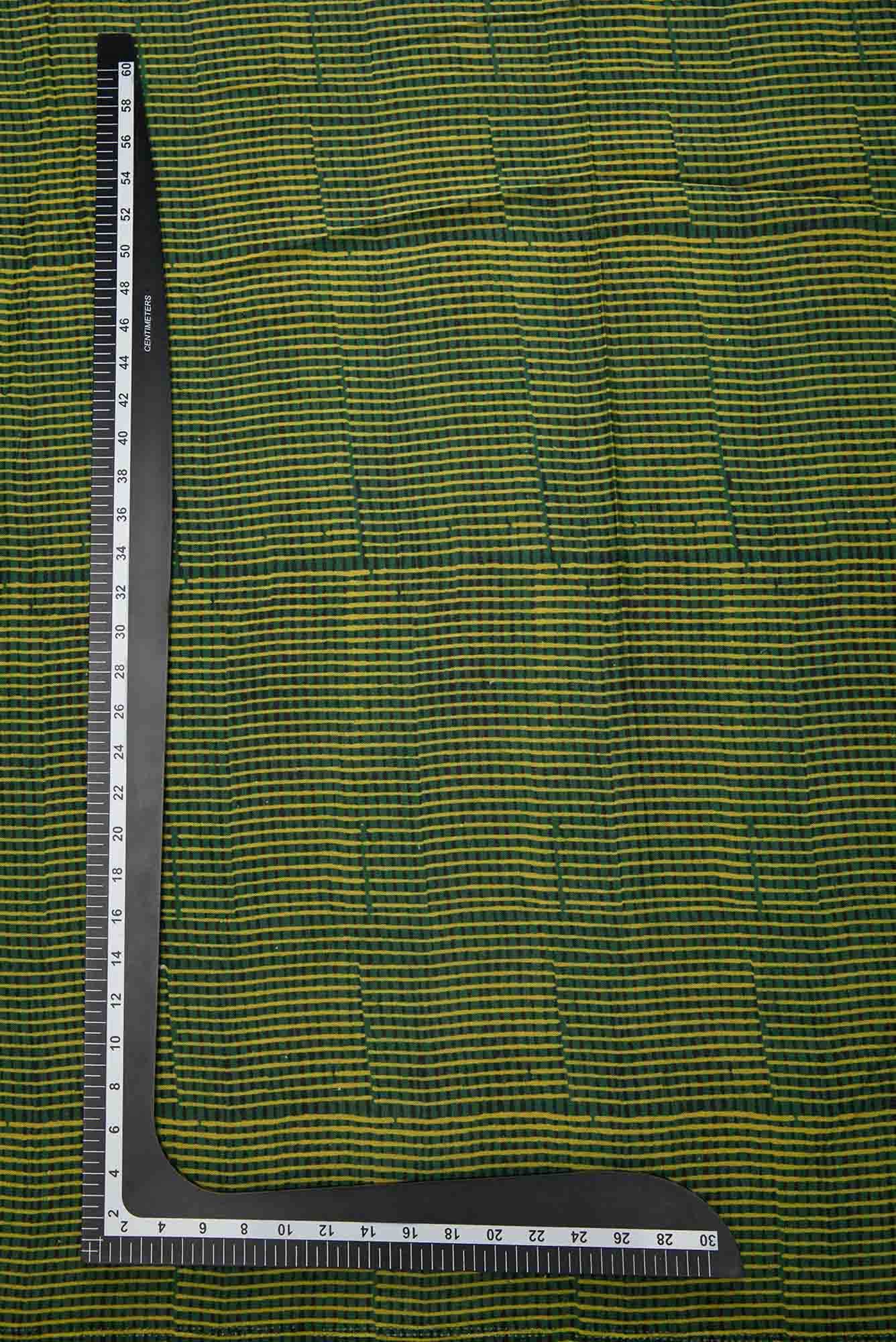 Green Cotton Dress Material