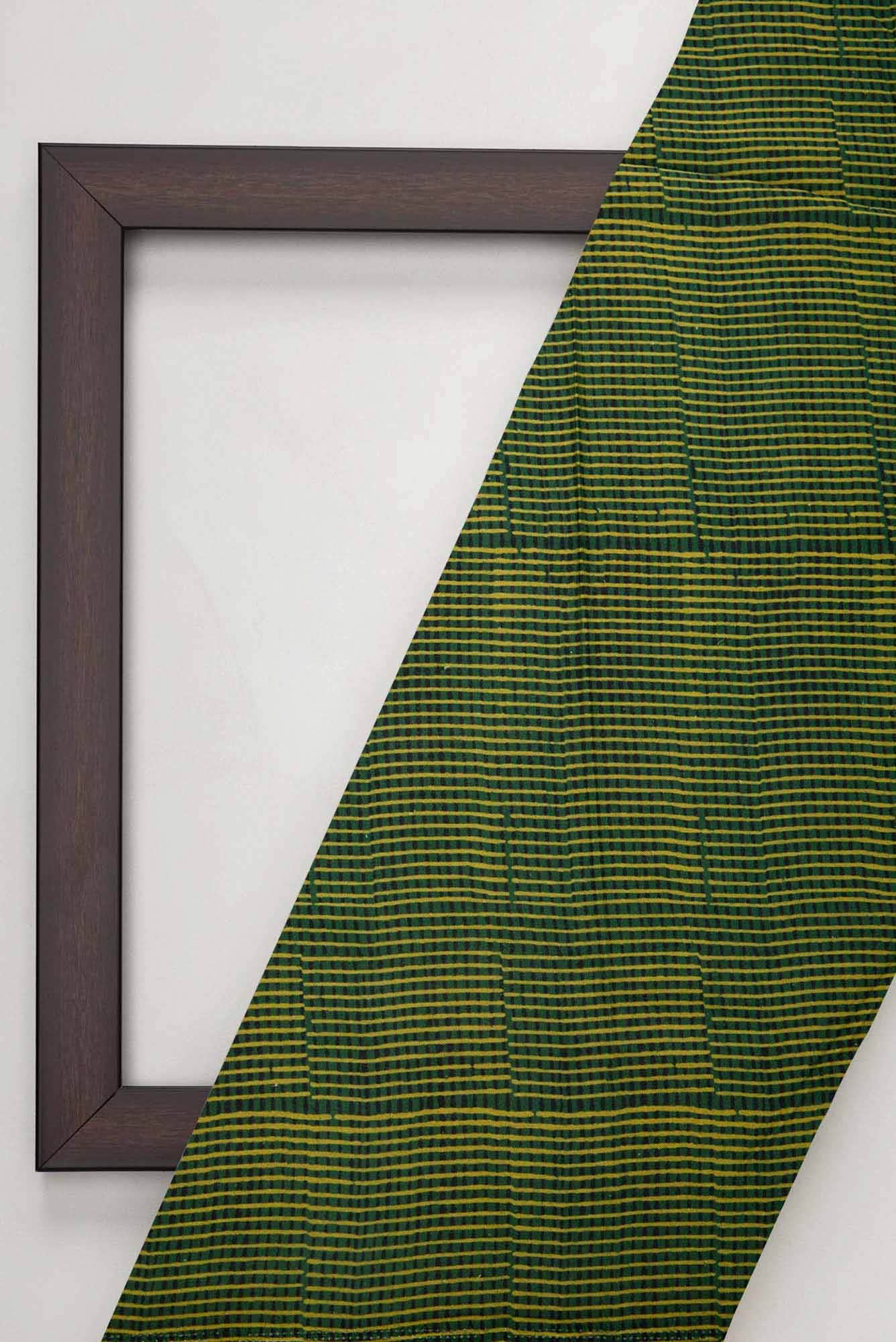 Green Cotton Dress Material