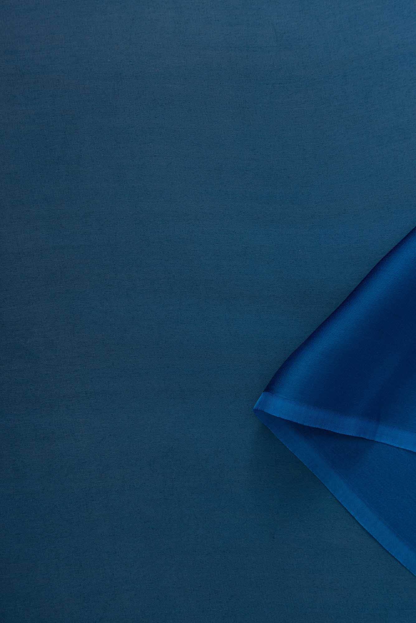 Blue and Grey Satin Silk Dress Material