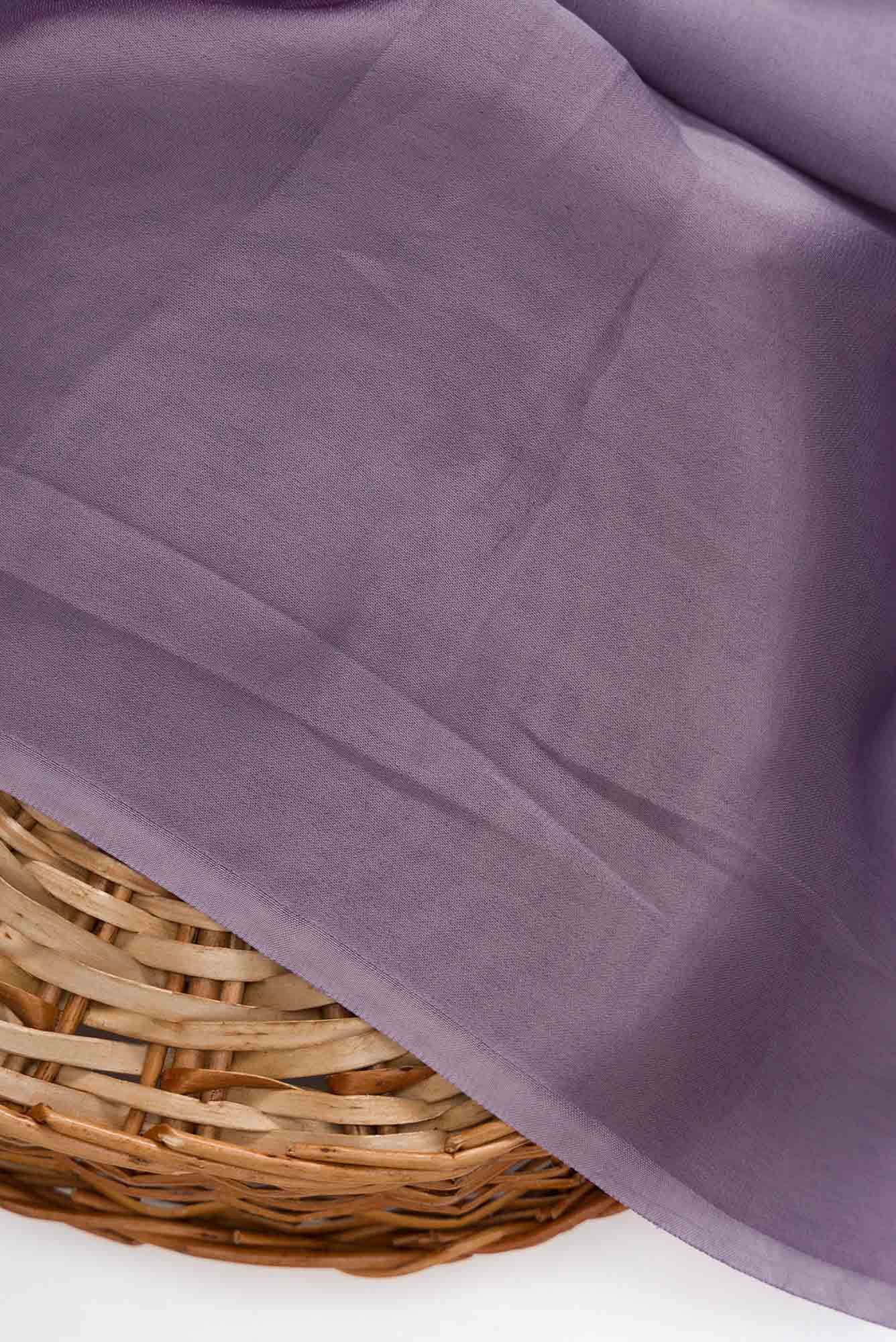 Black and Lavender Satin Silk Dress Material