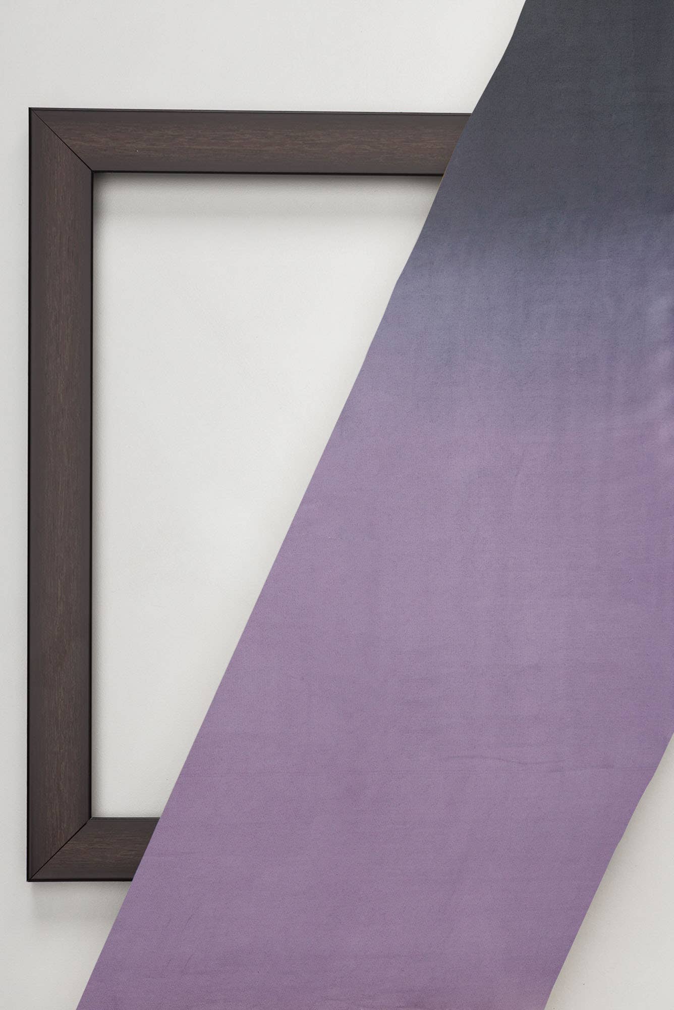 Black and Lavender Satin Silk Dress Material