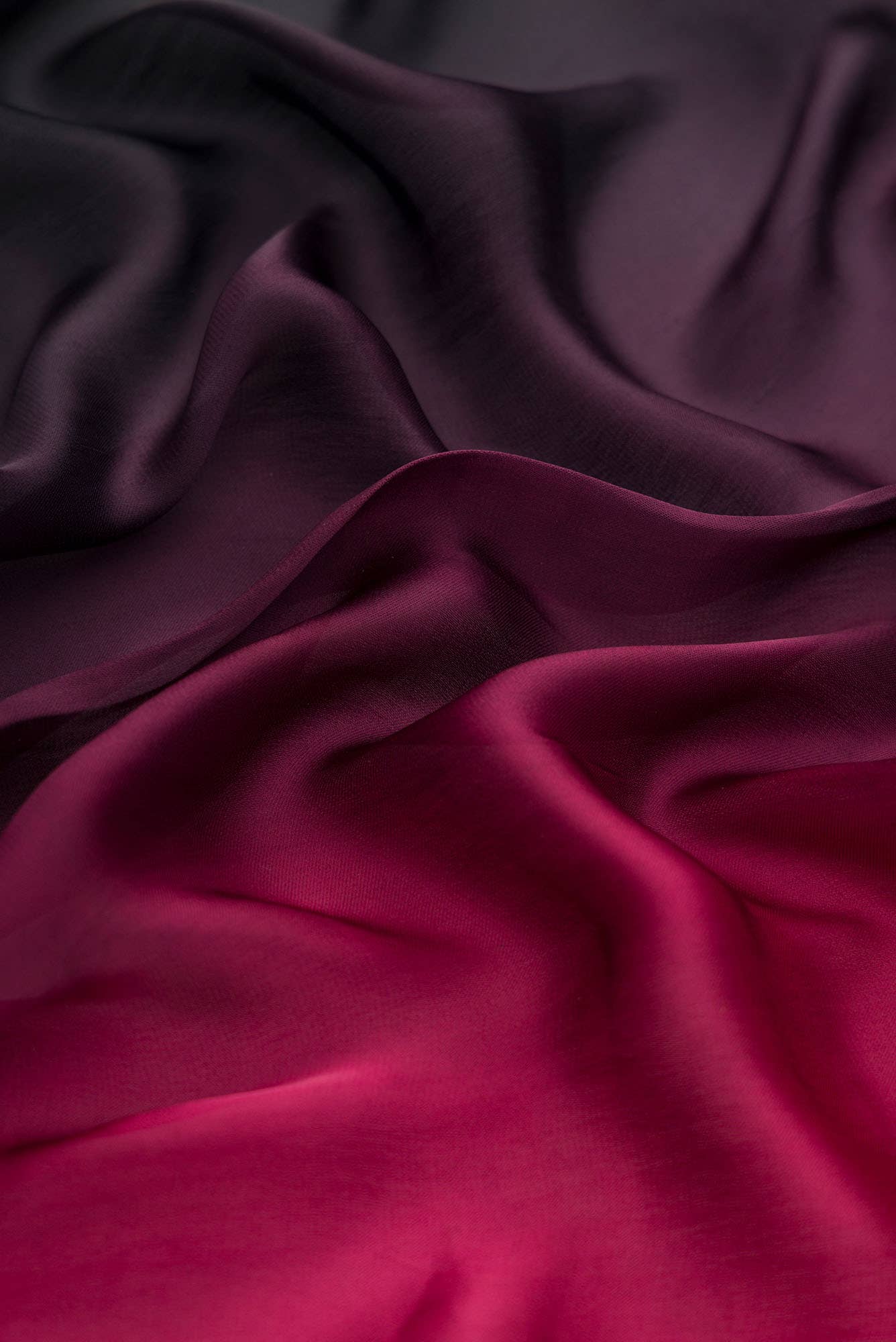 Black and Purple Satin Silk Dress Material