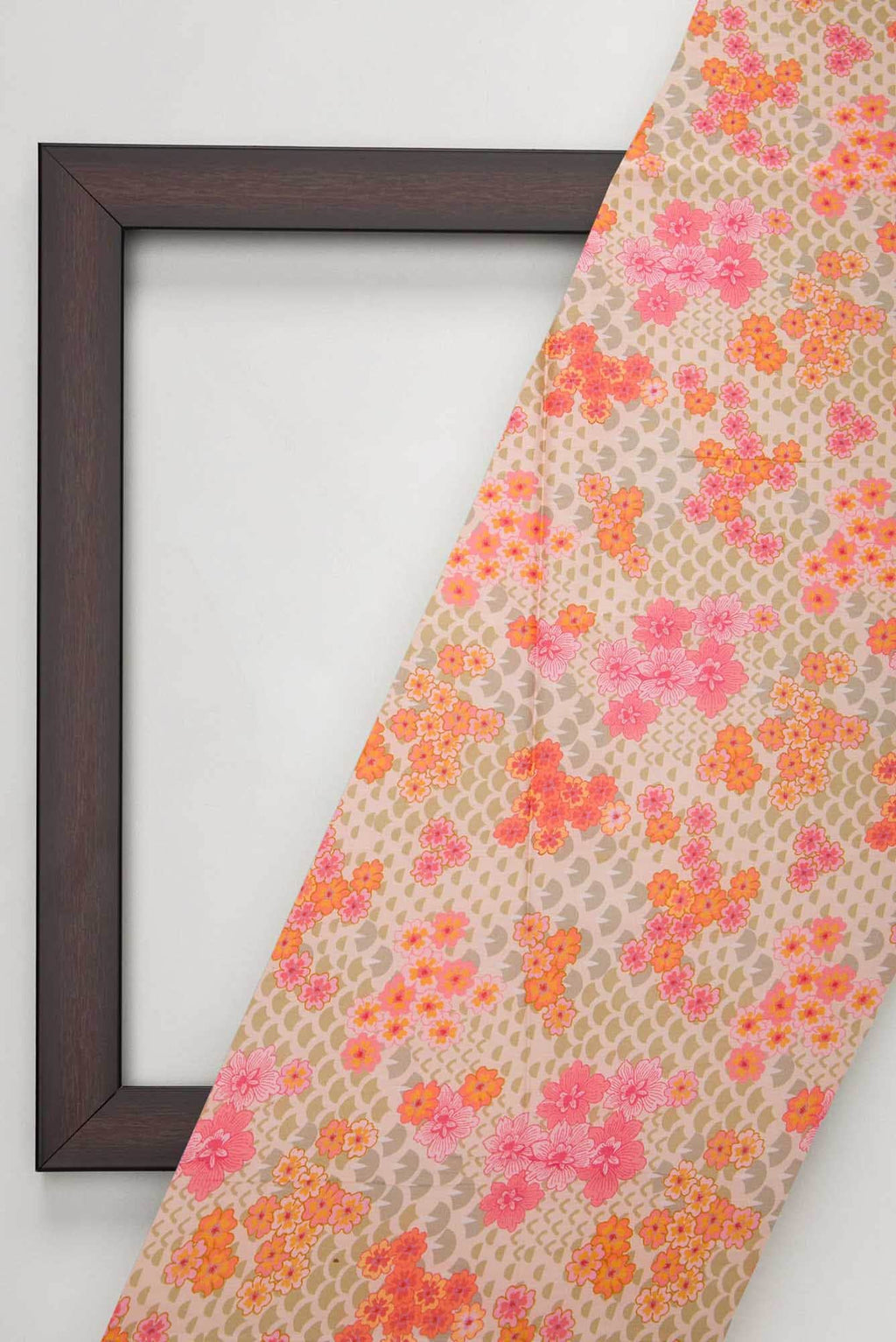Sandal Printed Silk Dress Material