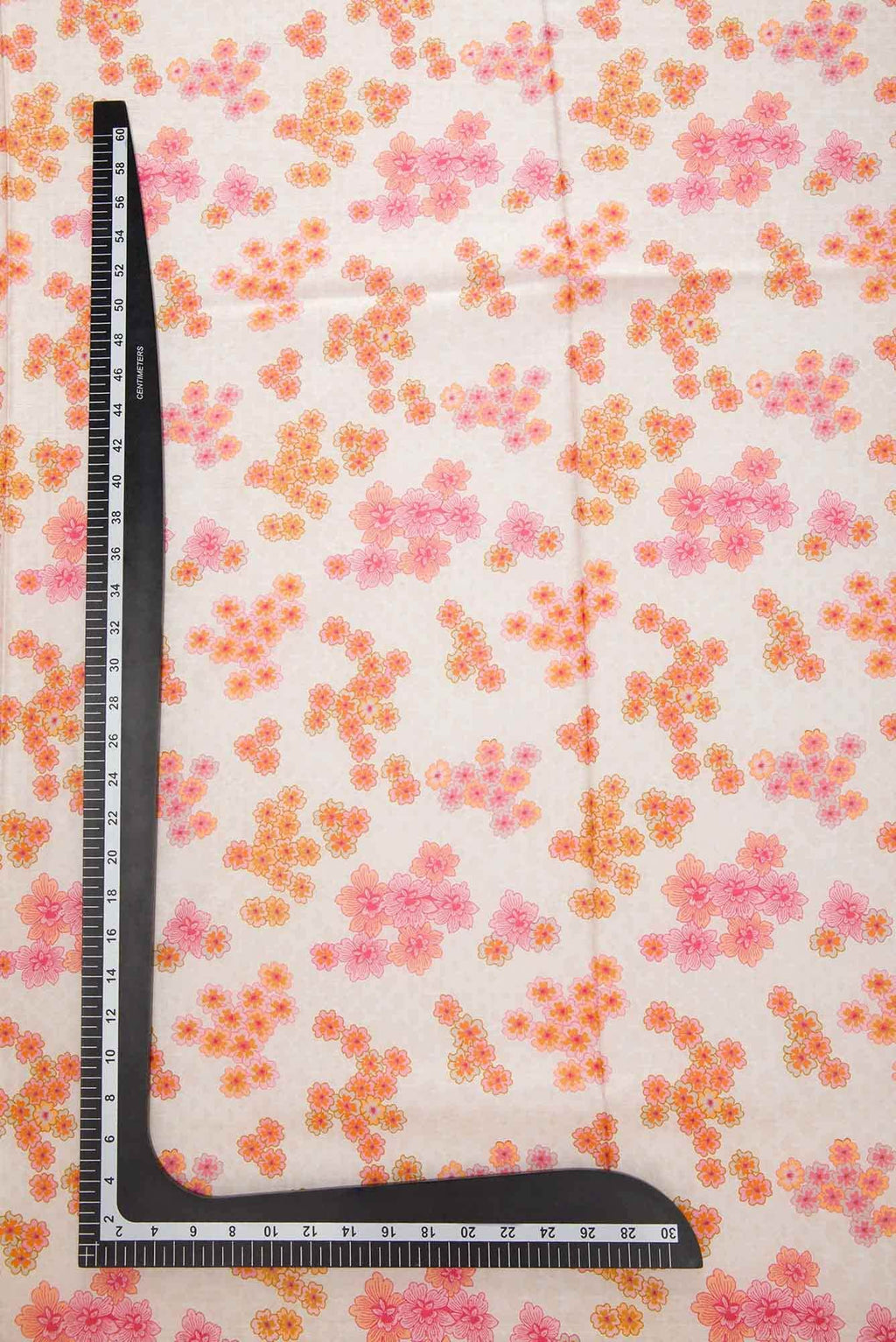 Sandal Printed Silk Dress Material