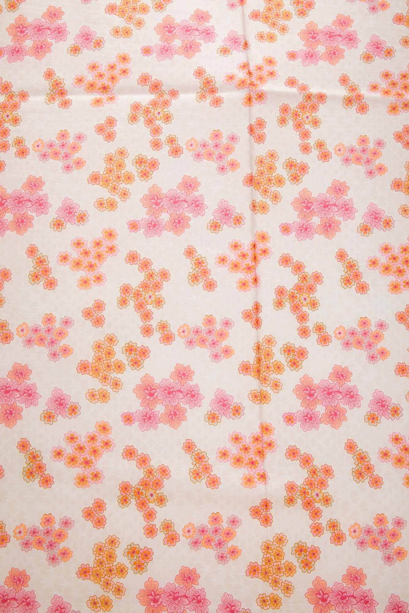 Sandal Printed Silk Dress Material