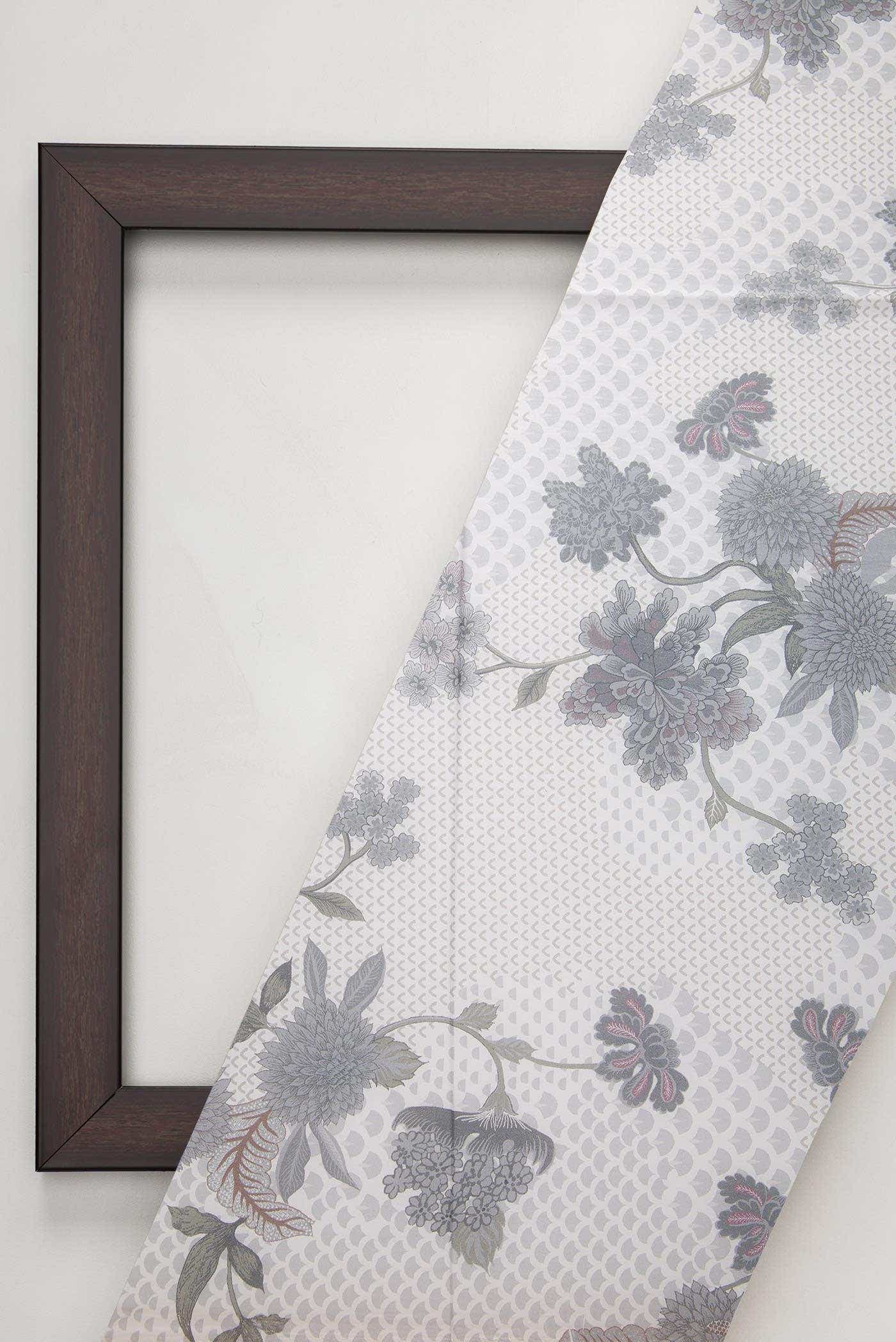 Off White Crepe Dress Material