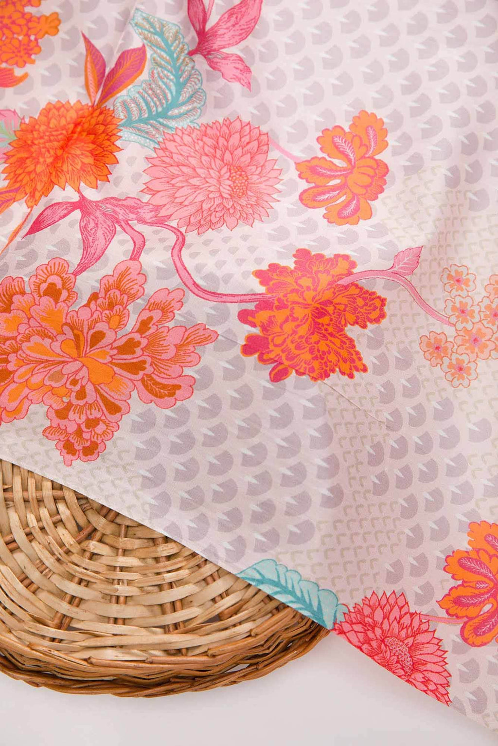 Sandal Printed Silk Dress Material