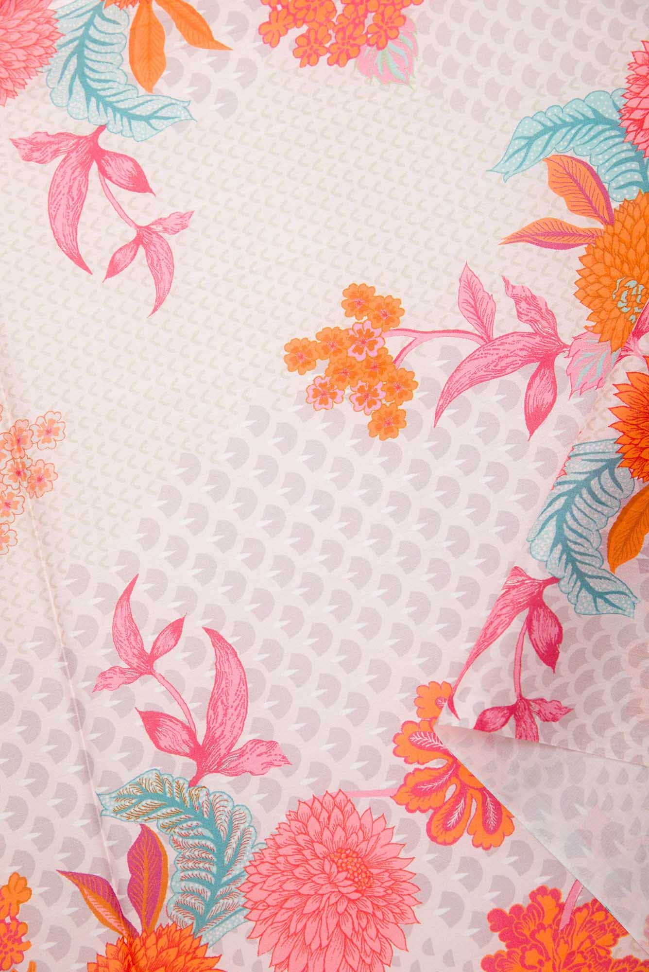 Sandal Printed Silk Dress Material