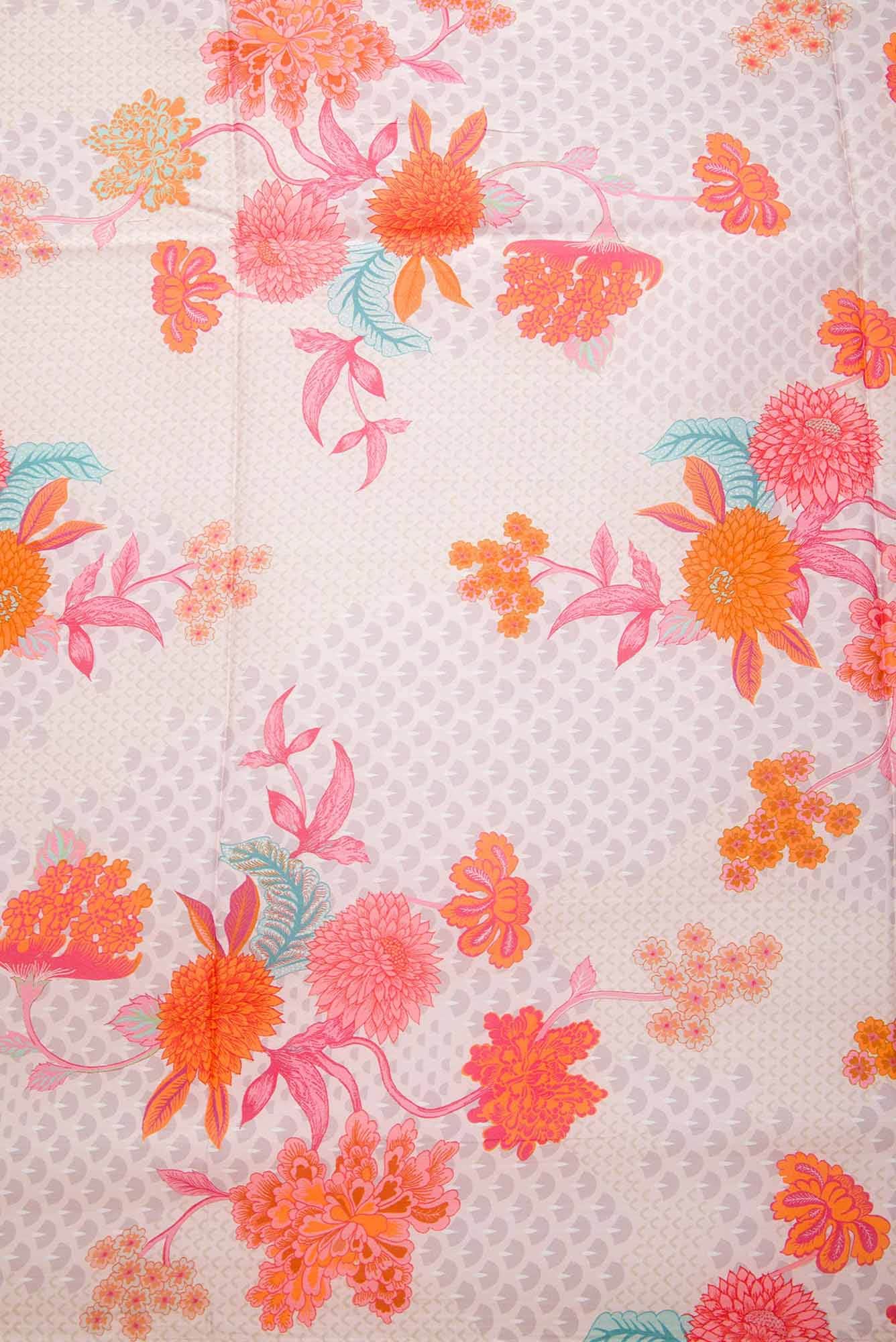 Sandal Printed Silk Dress Material