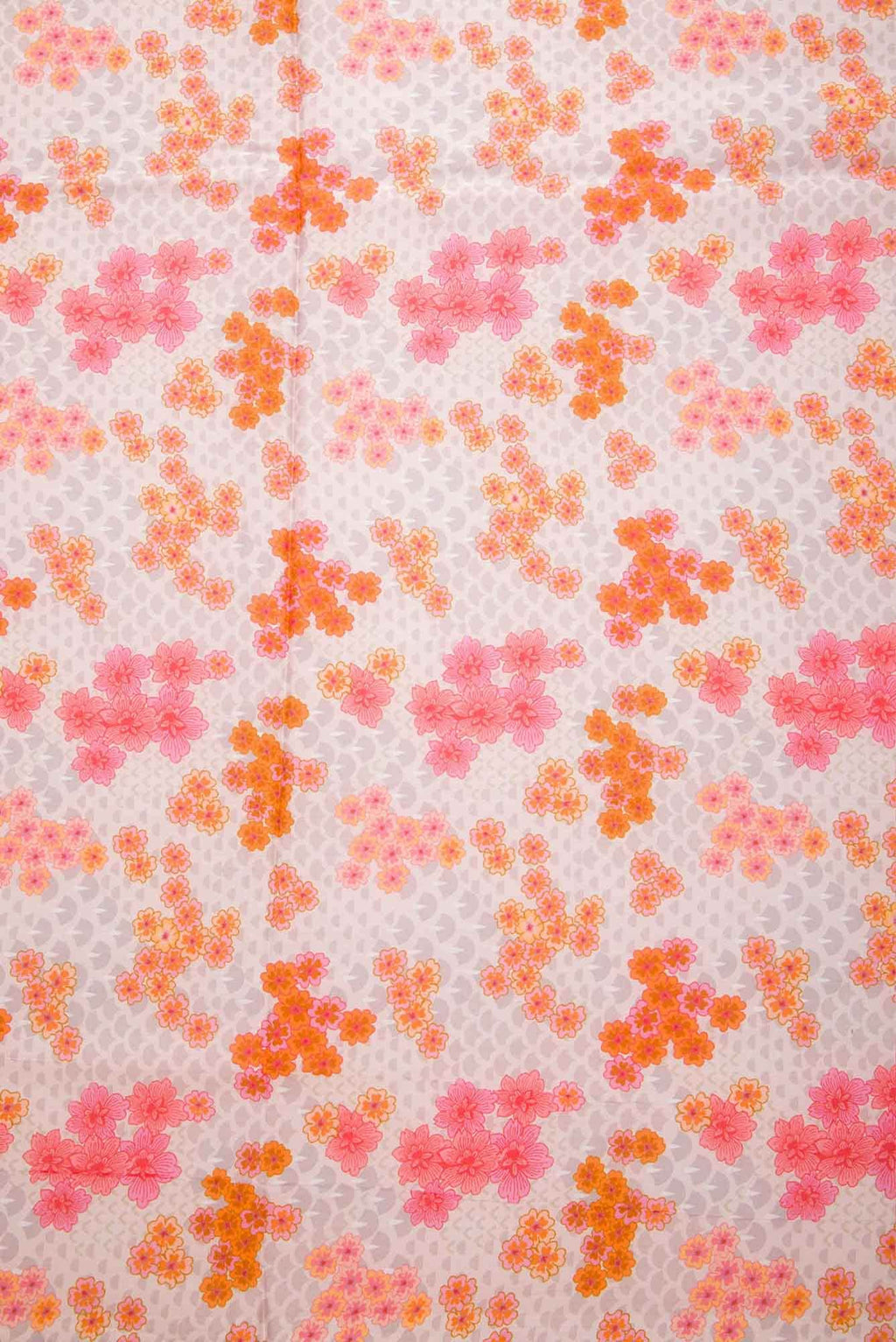 Sandal Printed Silk Dress Material
