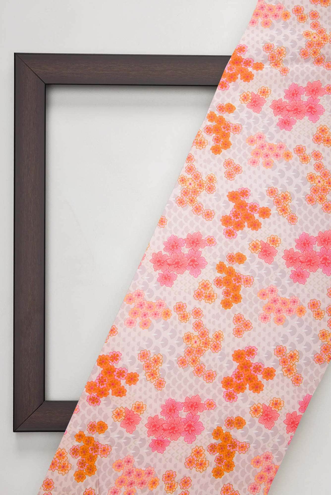 Sandal Printed Silk Dress Material