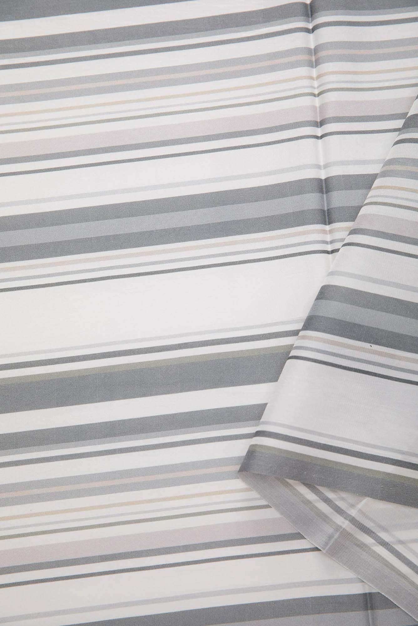 Off White Crepe Dress Material
