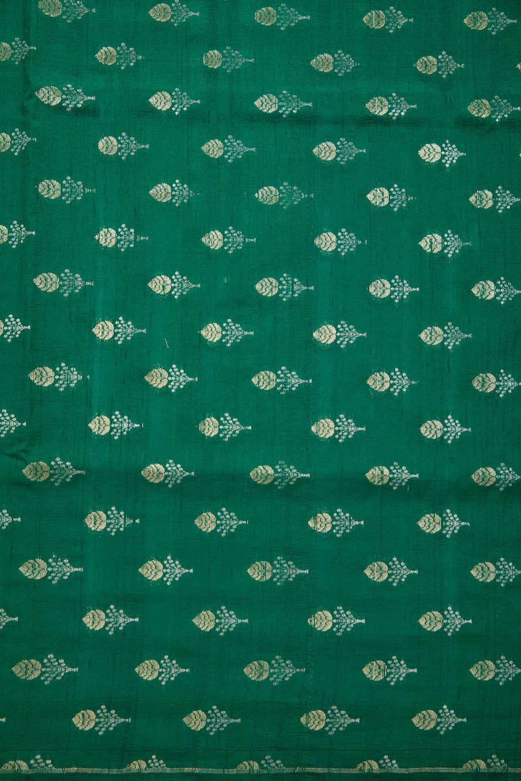 Green Raw Silk Dress Material