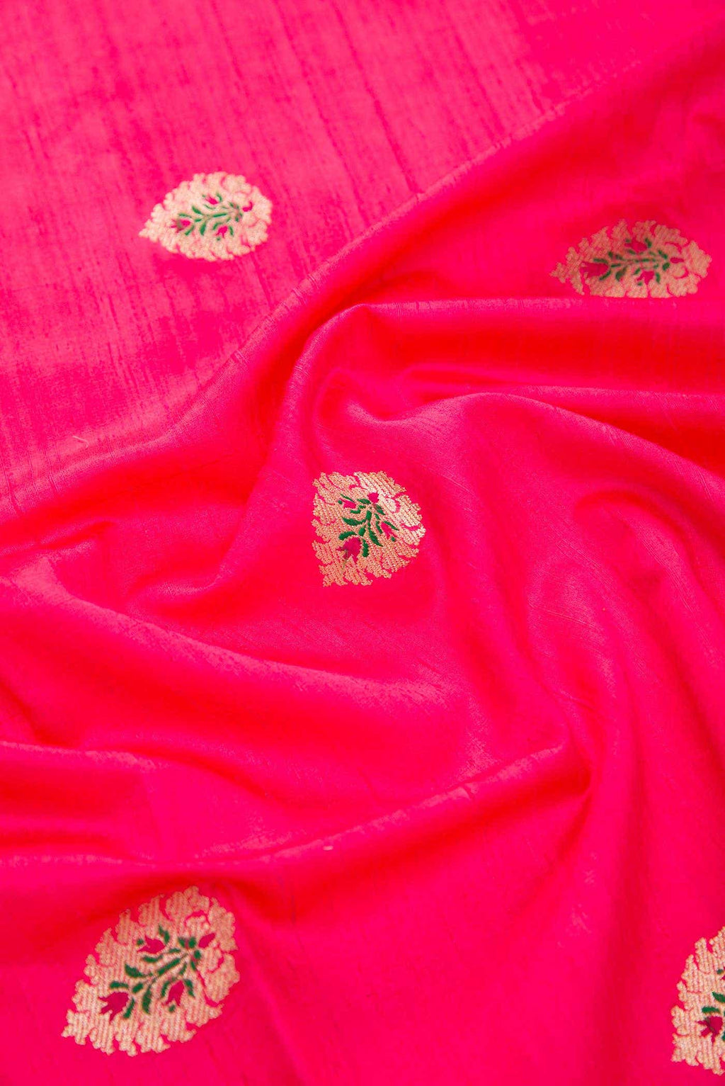 Pink Raw Silk Dress Material