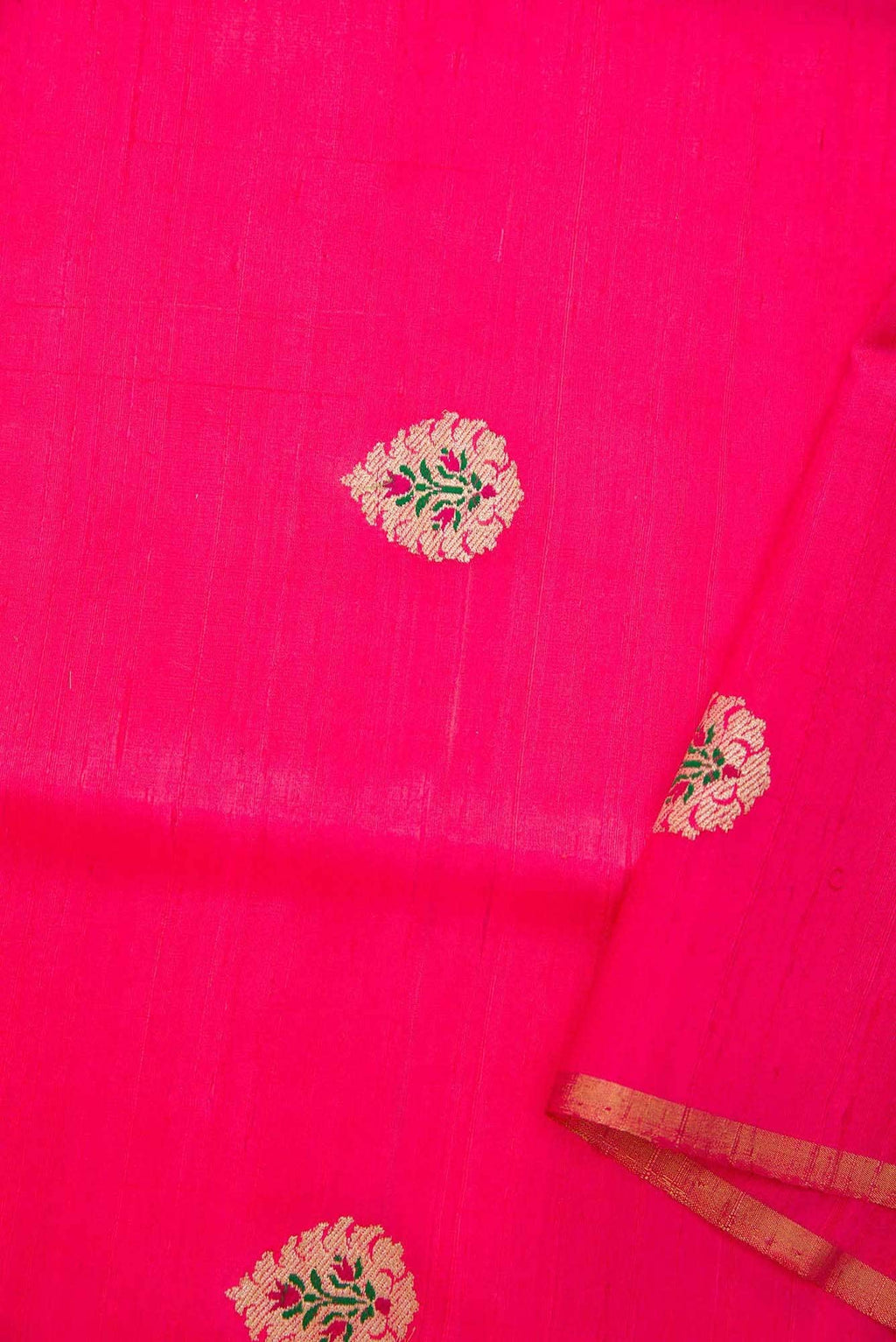 Pink Raw Silk Dress Material