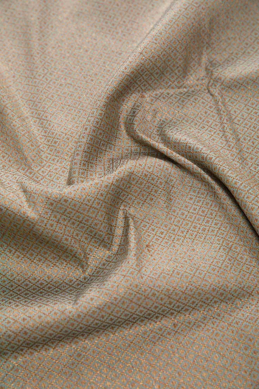 Blue Banarasi Silk Dress Material