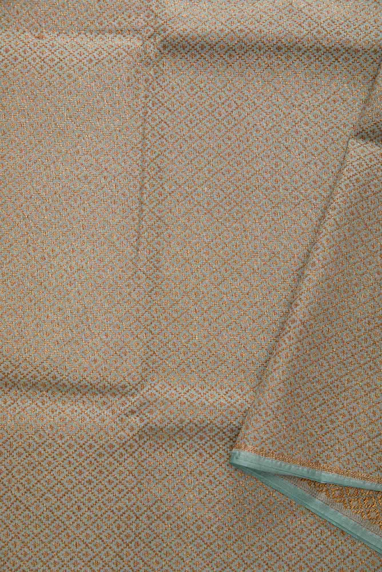 Blue Banarasi Silk Dress Material