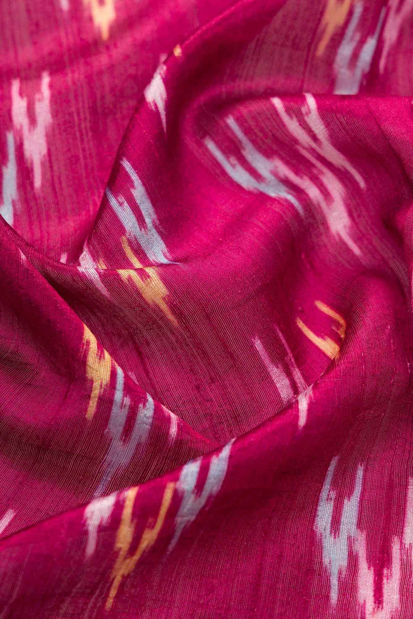 Pink Raw Silk Dress Material