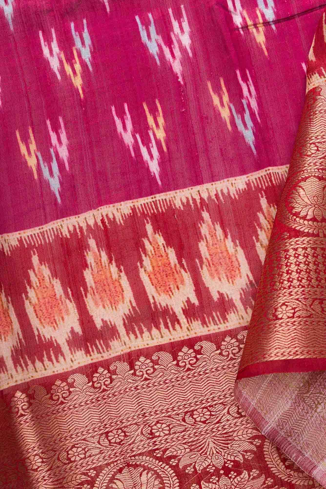 Pink Raw Silk Dress Material