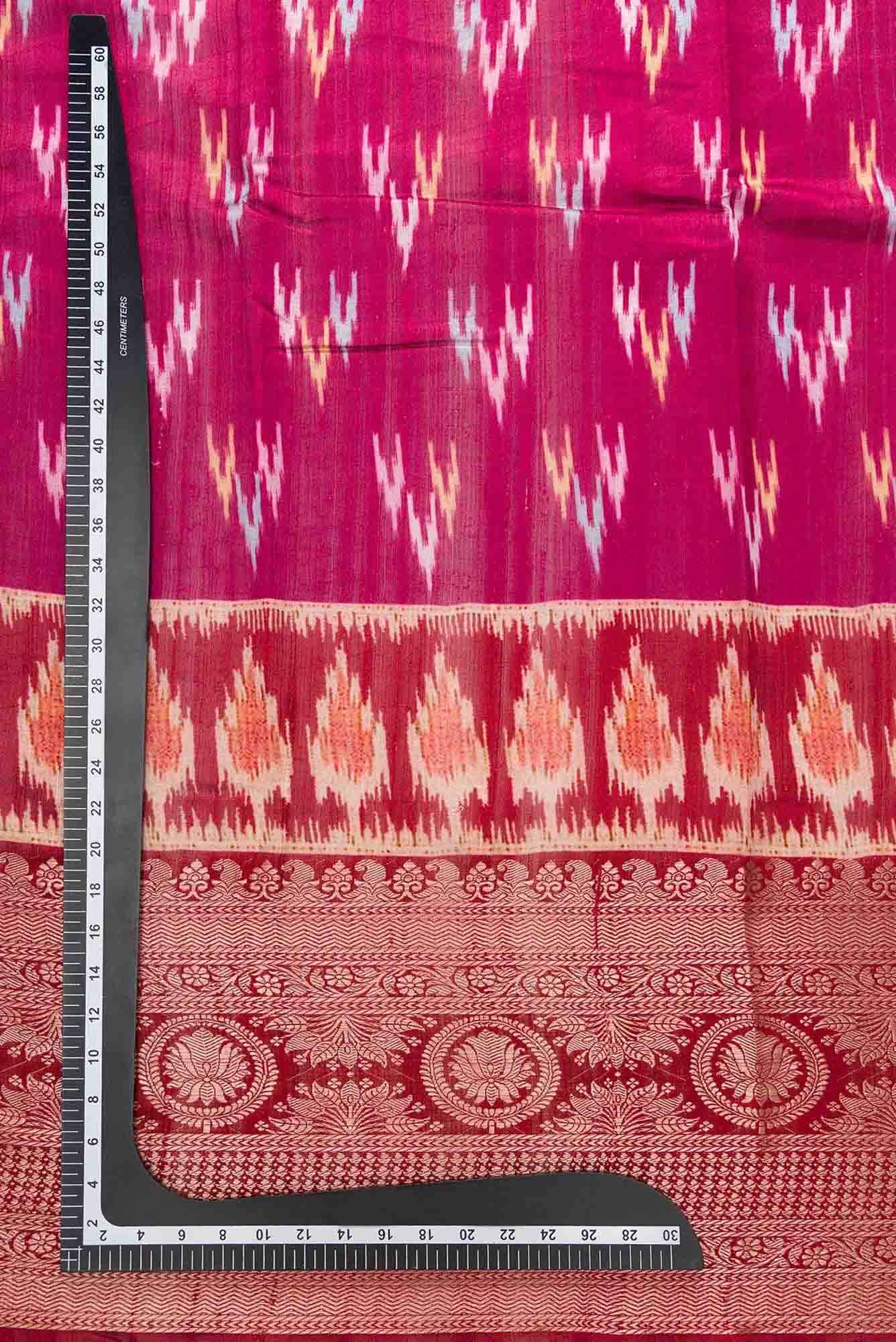 Pink Raw Silk Dress Material
