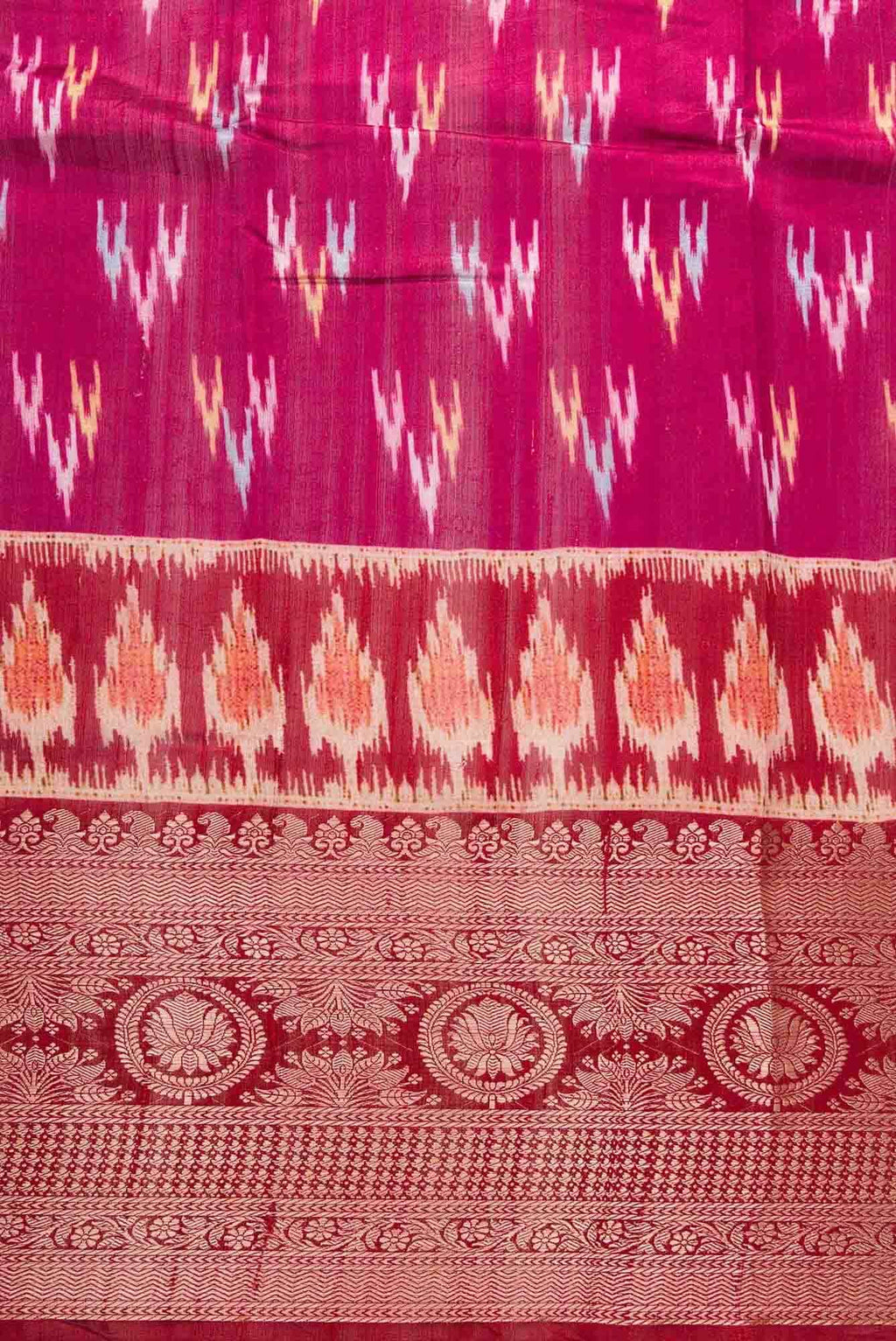 Pink Raw Silk Dress Material