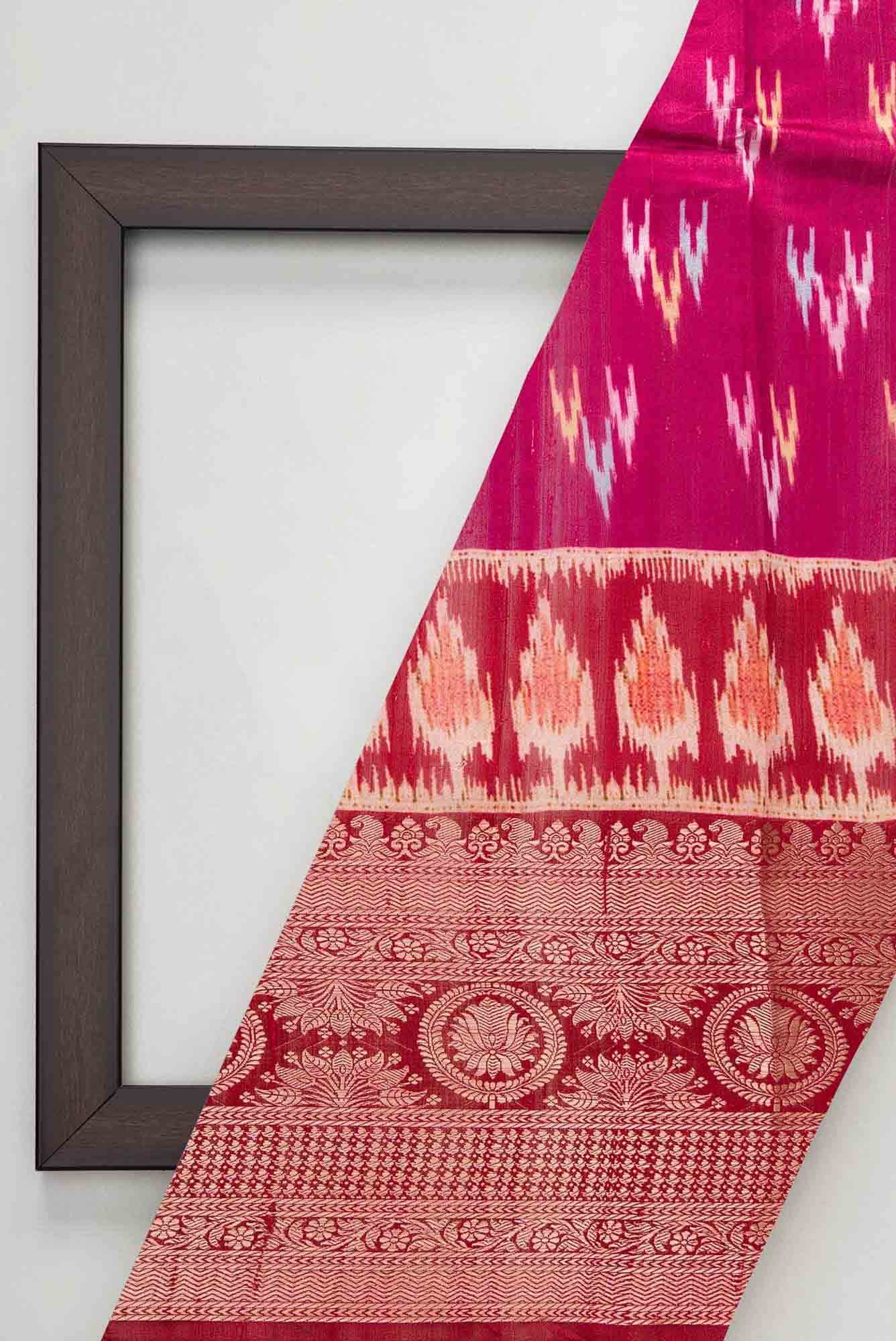 Pink Raw Silk Dress Material
