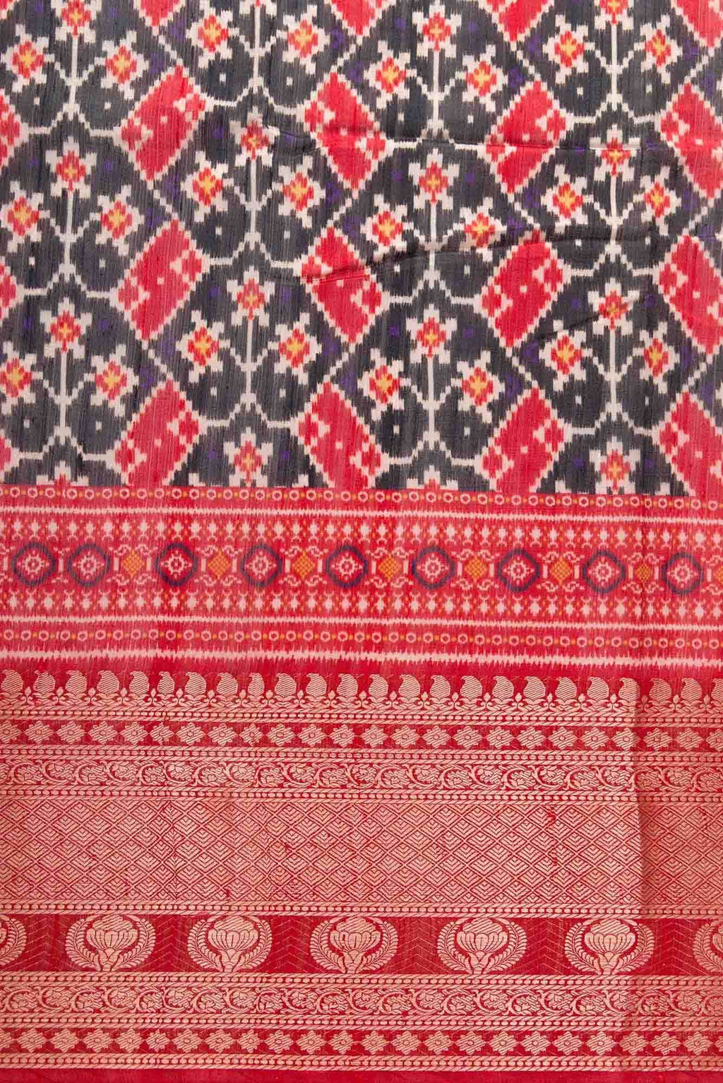 Black Raw Silk Dress Material