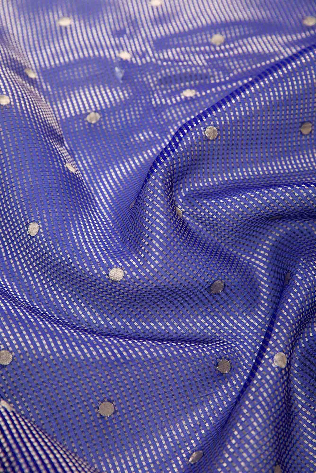 Royal Blue Organza Silk Dress Material