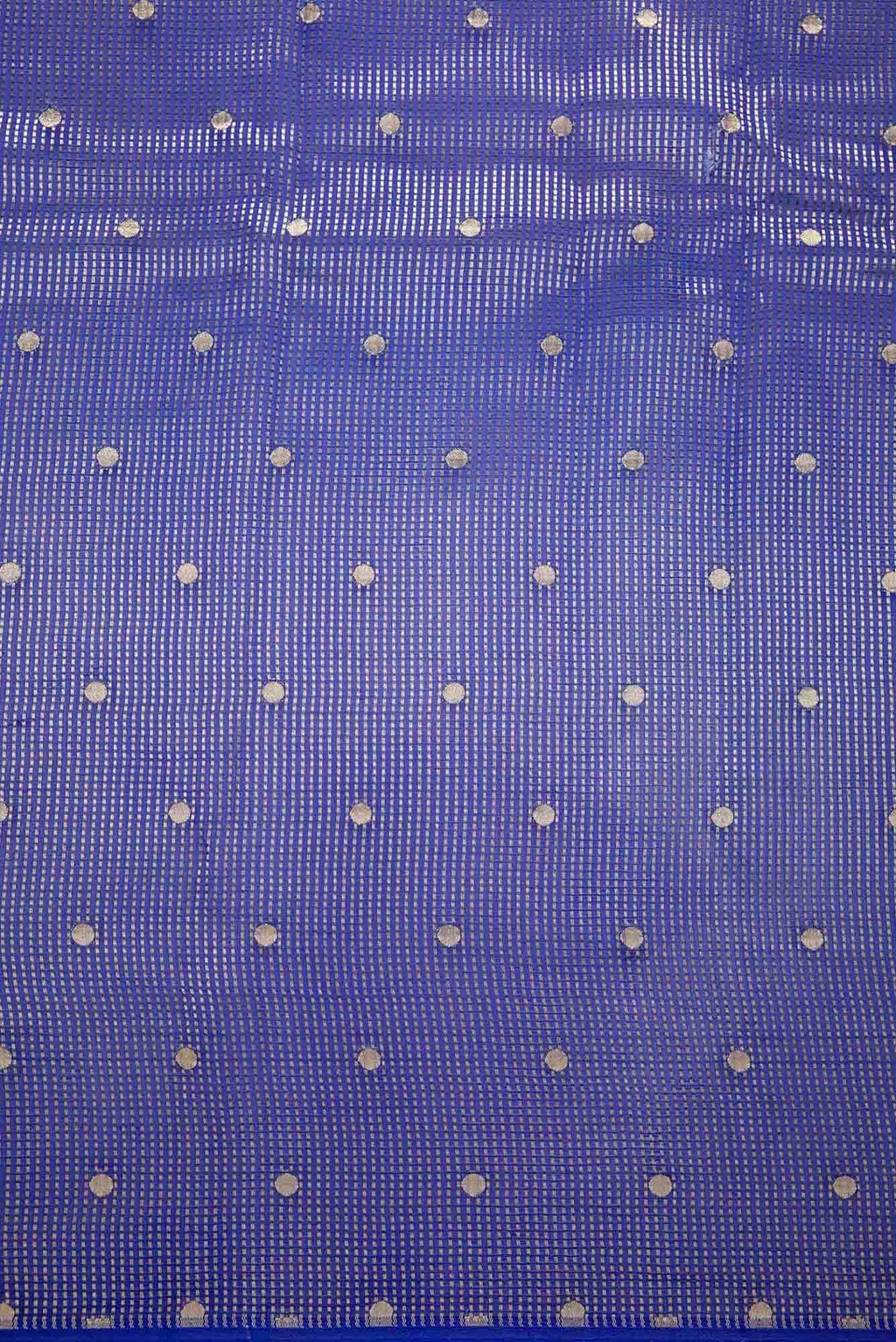 Royal Blue Organza Silk Dress Material