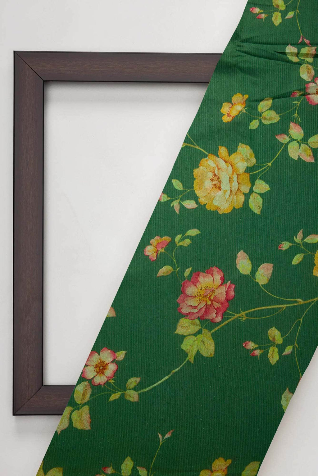 Green Tussar Silk Dress Material