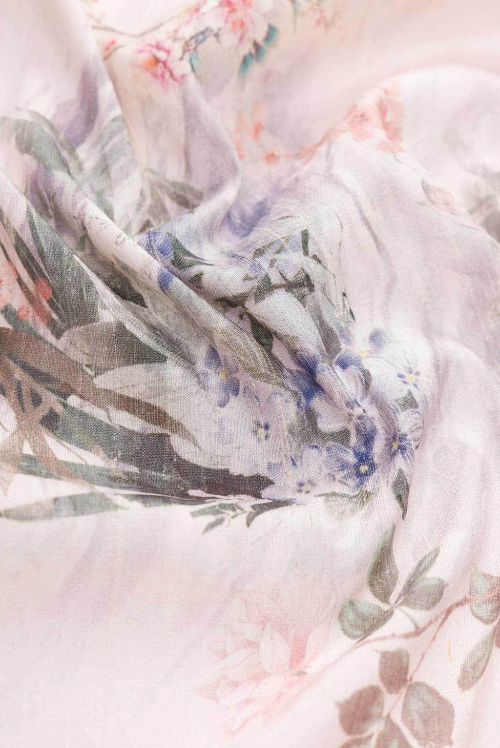 Rose pink Raw Silk Dress Material
